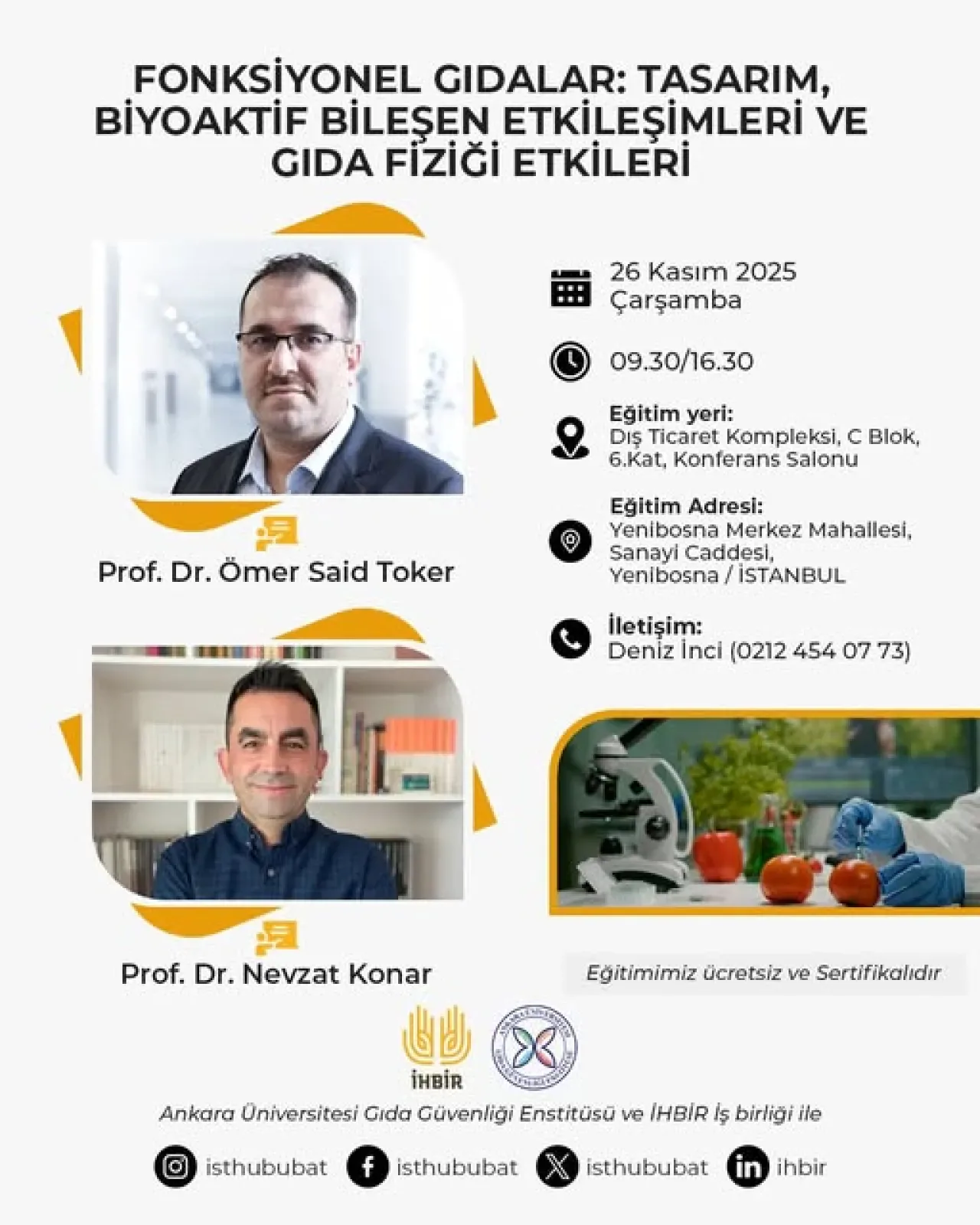 İhracatçılar İçin Fonksiyonel Gıdalar Eğitimi Başvuruları Başladı İhracatçılar İçin Fonksiyonel Gıdalar Eğitimi Başvuruları Başladı