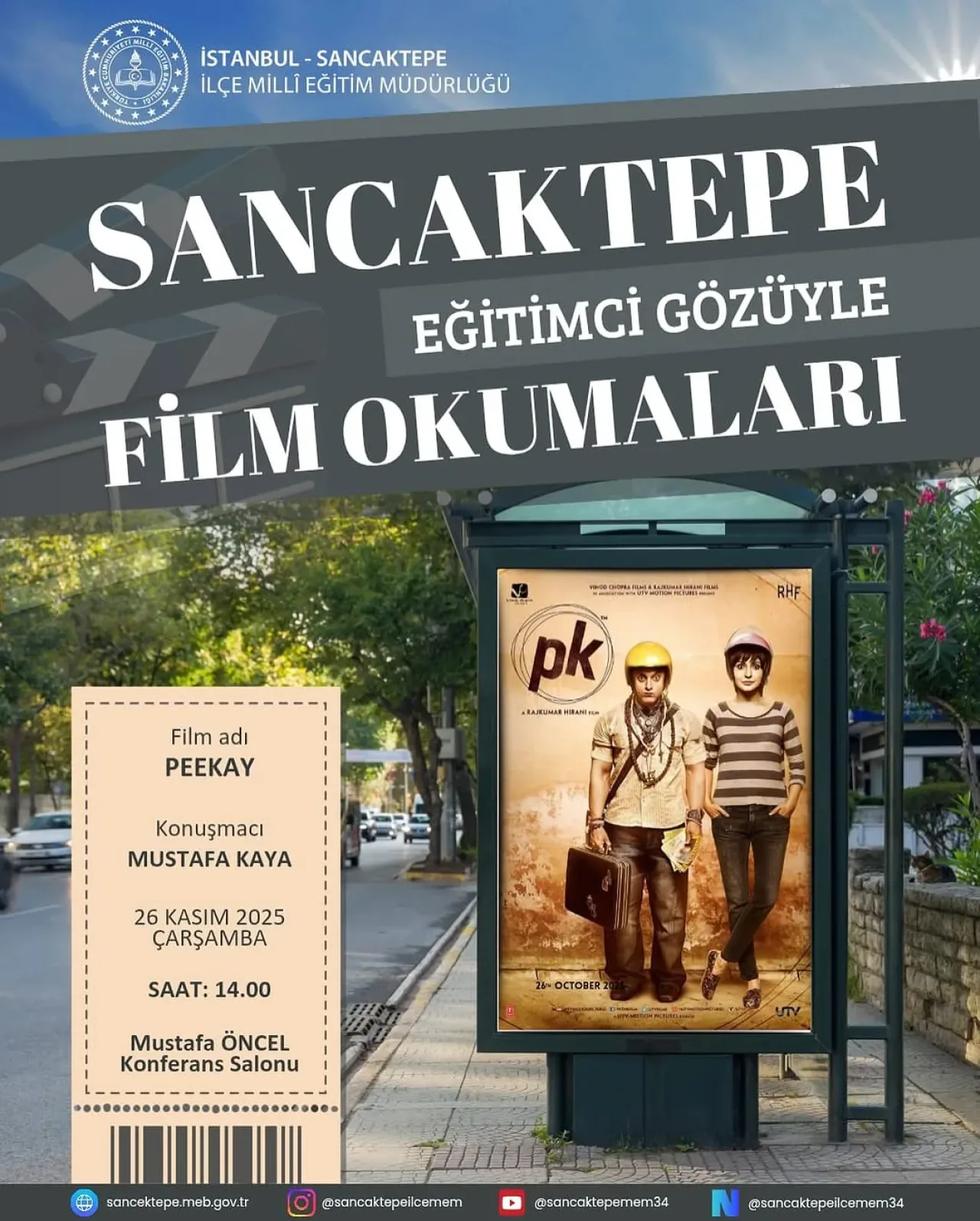 Sancaktepe'de Öğretmenler İçin Film Okuması Sancaktepe'de Öğretmenler İçin Film Okuması