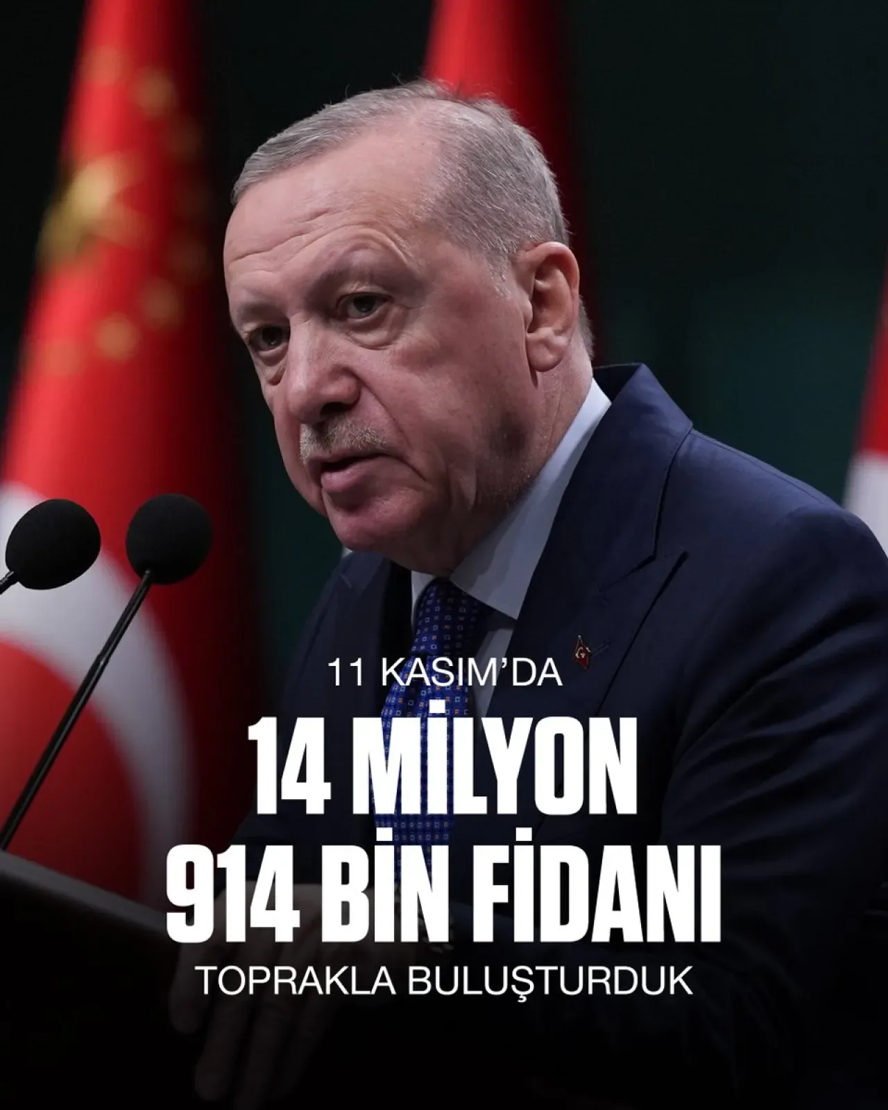 Türkiye, 11 Kasım'da Tek Seferde 14,9 Milyon Fidanı Toprakla Buluşturdu Türkiye, 11 Kasım'da Tek Seferde 14,9 Milyon Fidanı Toprakla Buluşturdu