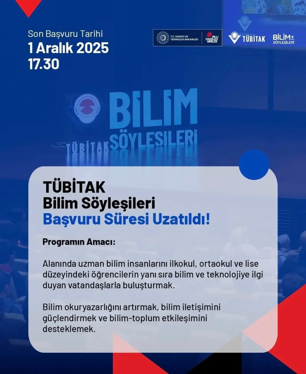 Beykoz'da Bilim Söyleşileri Başvuru Süresi Uzatıldı Beykoz'da Bilim Söyleşileri Başvuru Süresi Uzatıldı