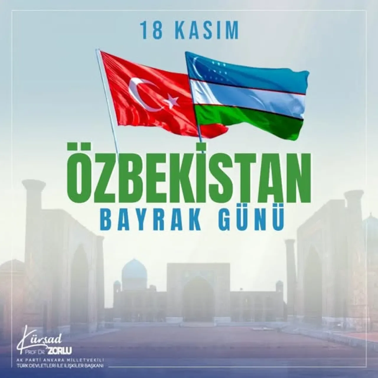 Özbekistan'da Bayrak Günü Coşkuyla Kutlandı Özbekistan'da Bayrak Günü Coşkuyla Kutlandı