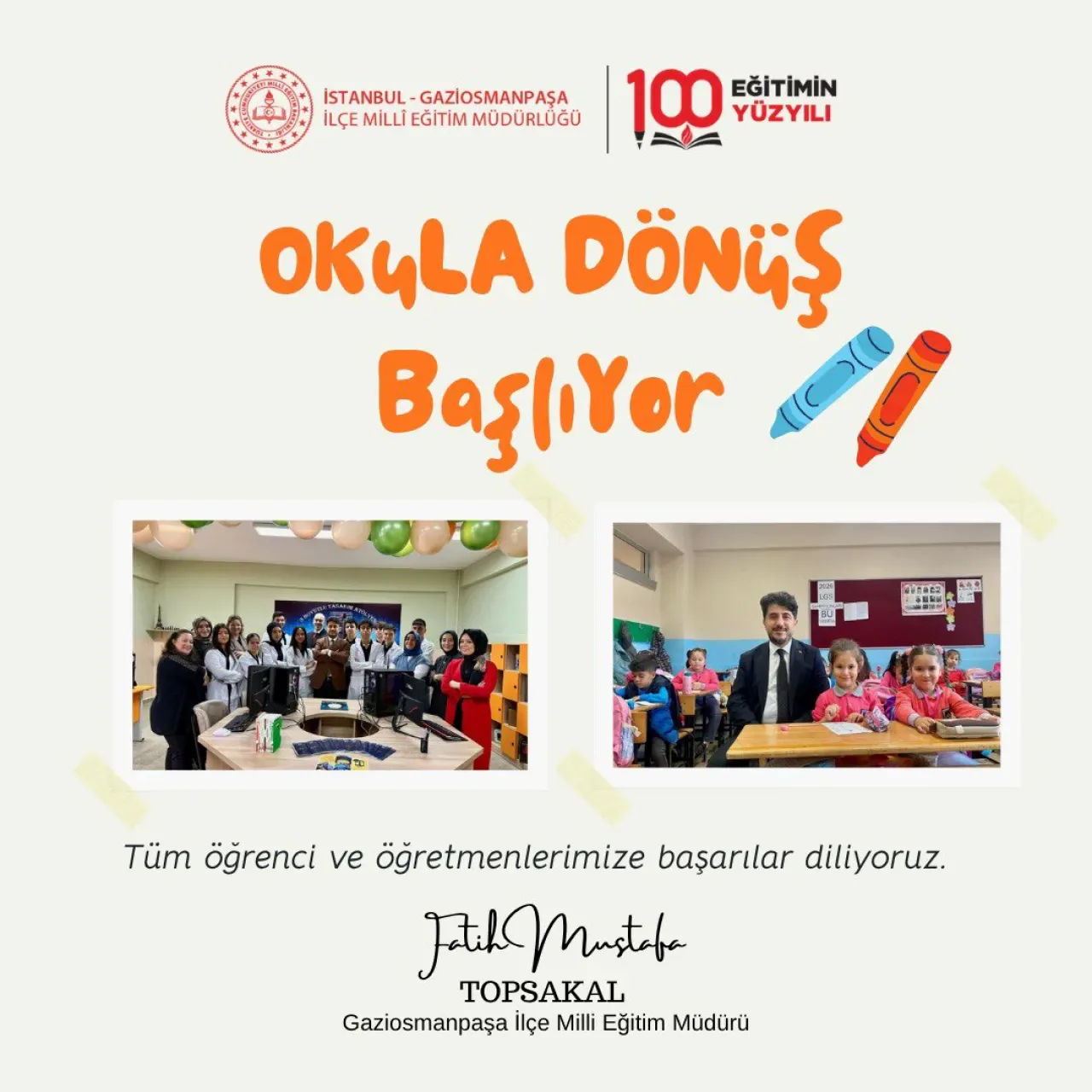 Gaziosmanpaşa'da Eğitim-Öğretim Yılının İkinci Dönemi Başladı Gaziosmanpaşa'da Eğitim-Öğretim Yılının İkinci Dönemi Başladı