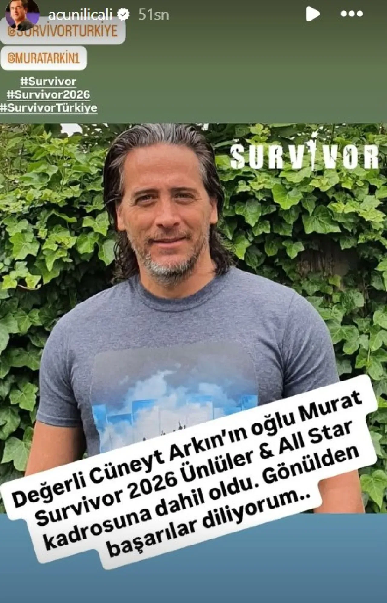Survivor 2026'da Sürpriz İsim: Murat Arkın Kadroda Survivor 2026'da Sürpriz İsim: Murat Arkın Kadroda
