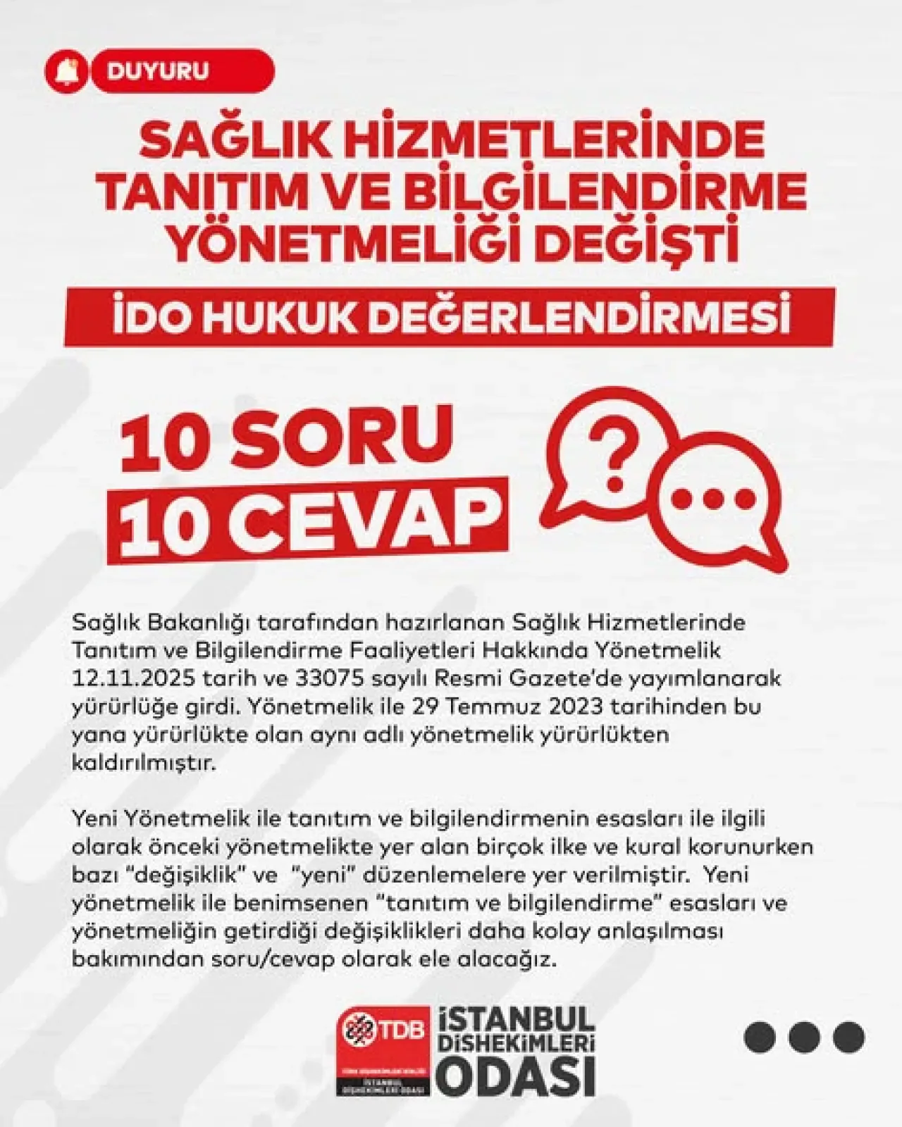 Sağlık Hizmetlerinde Tanıtım ve Bilgilendirme Yönetmeliği Yenilendi Sağlık Hizmetlerinde Tanıtım ve Bilgilendirme Yönetmeliği Yenilendi
