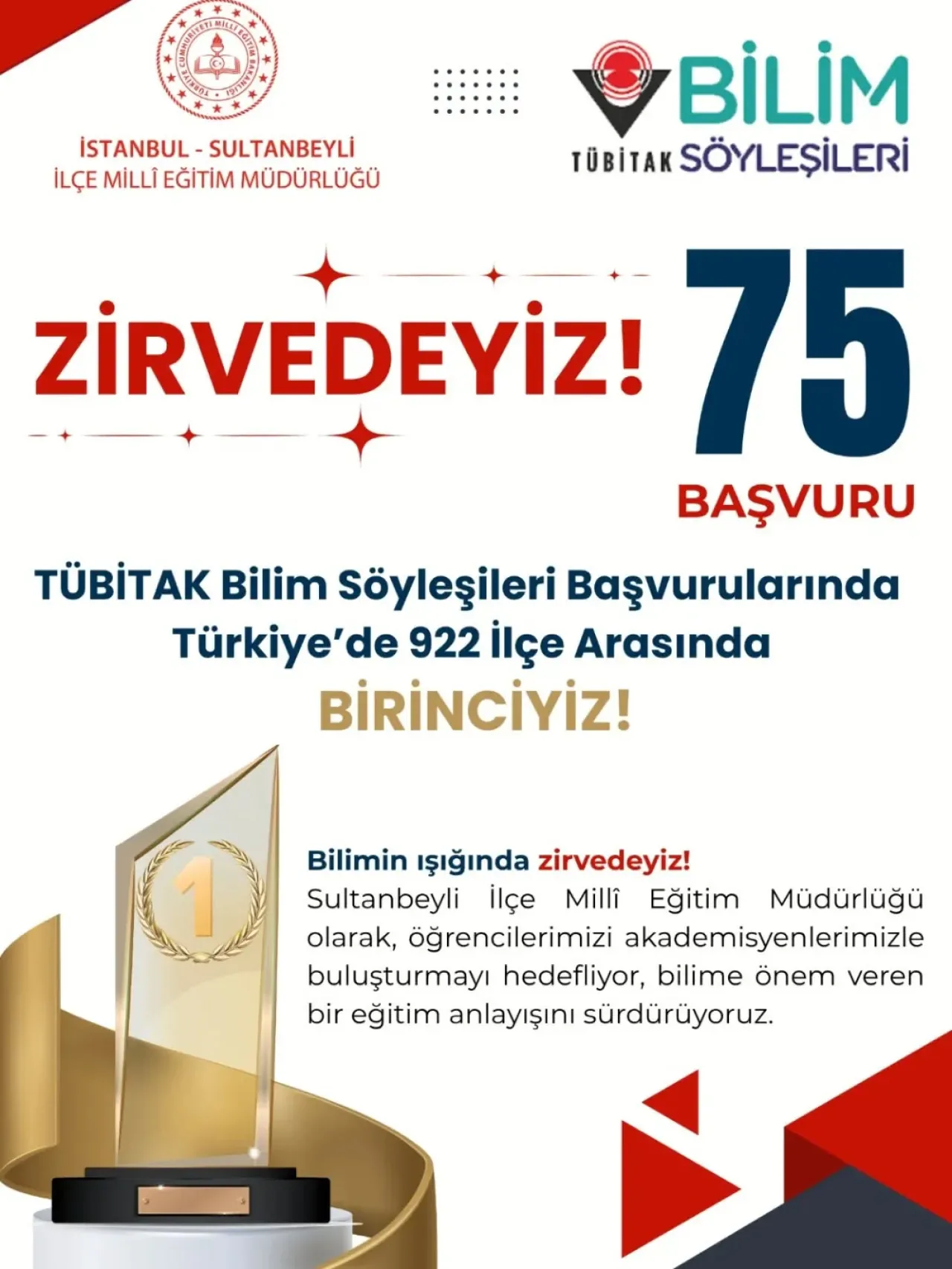 İstanbul Sultanbeyli'deki Tüm Okullar TÜBİTAK Bilim Söyleşileri'ne Başvurdu İstanbul Sultanbeyli'deki Tüm Okullar TÜBİTAK Bilim Söyleşileri'ne Başvurdu