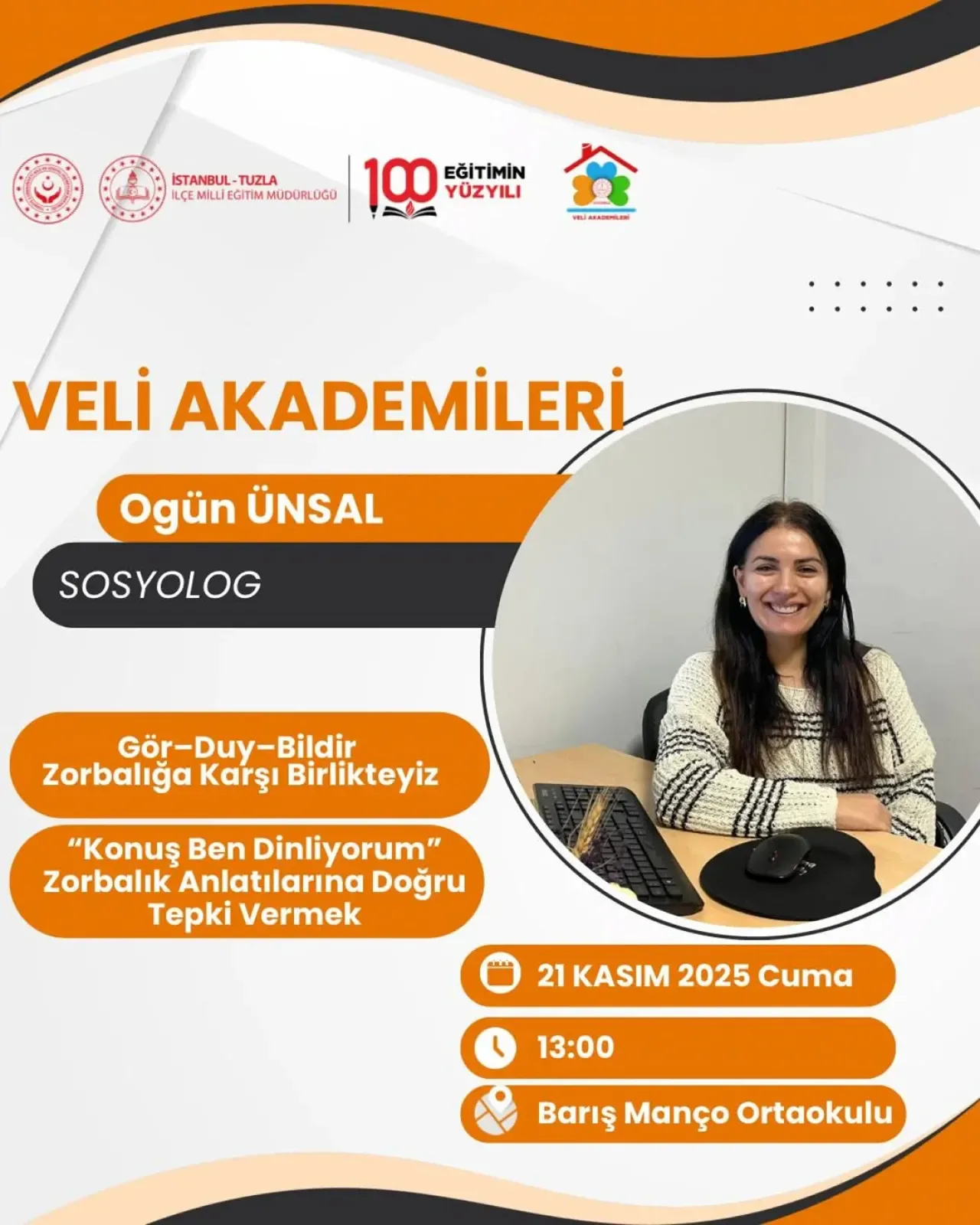İstanbul Tuzla'da Zorbalıkla Mücadele Semineri: Gör Duy Bildir Projesi İstanbul Tuzla'da Zorbalıkla Mücadele Semineri: Gör Duy Bildir Projesi