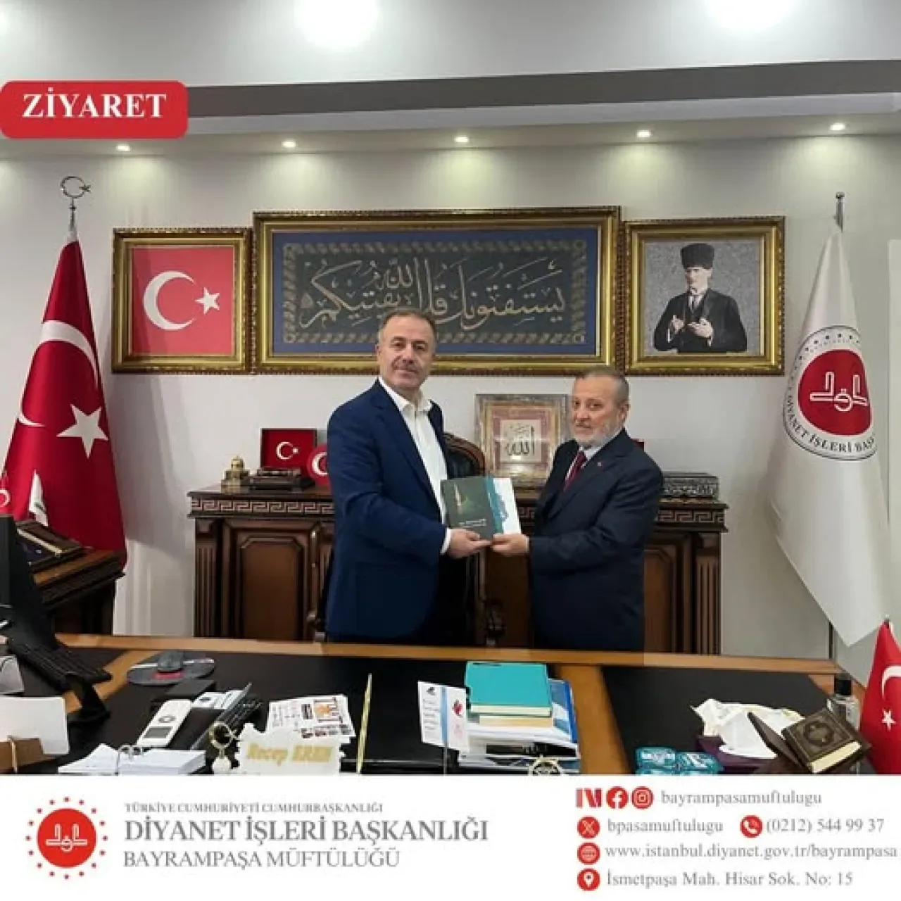 Bayrampaşa İlçe Müftüsü'ne Tokatlılar Derneği'nden Ziyaret Bayrampaşa İlçe Müftüsü'ne Tokatlılar Derneği'nden Ziyaret