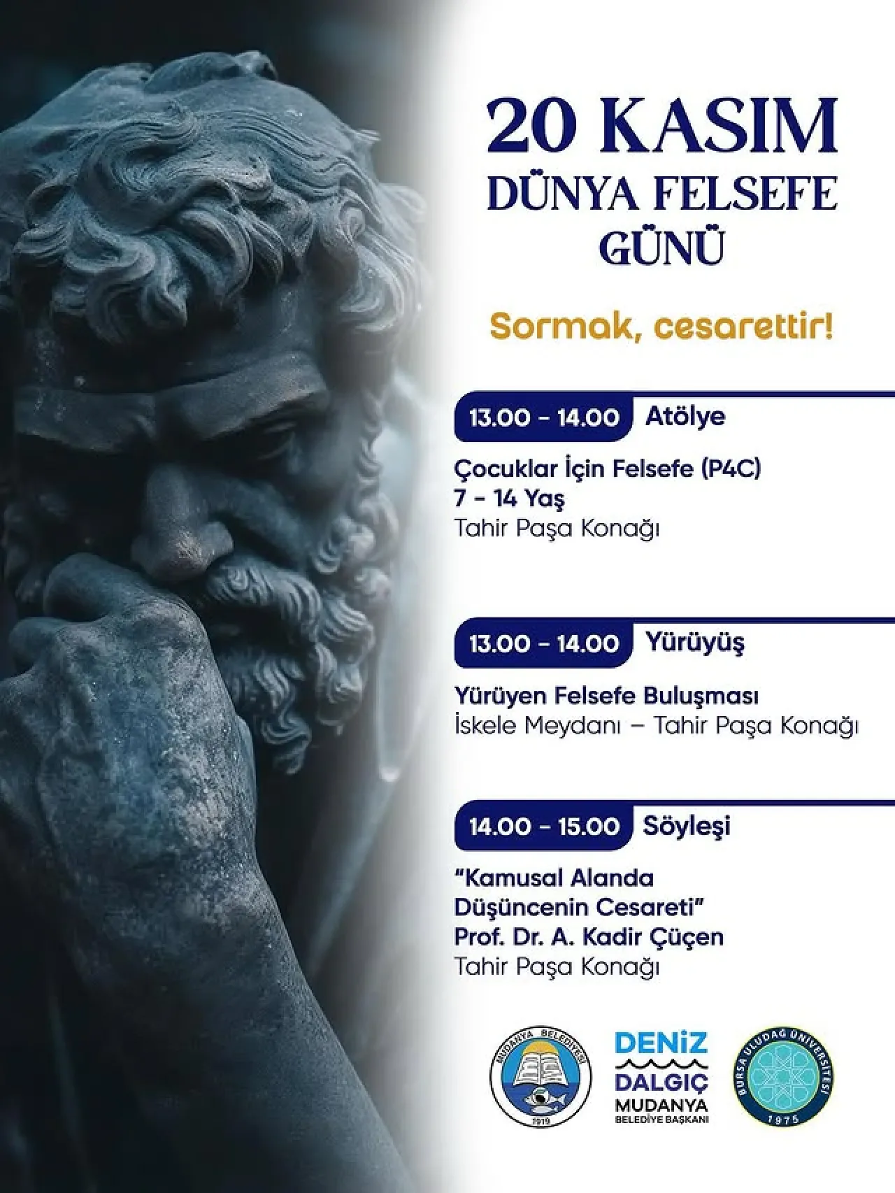 Mudanya, Dünya Felsefe Günü'nde Düşünceyi Buluşturdu Mudanya, Dünya Felsefe Günü'nde Düşünceyi Buluşturdu