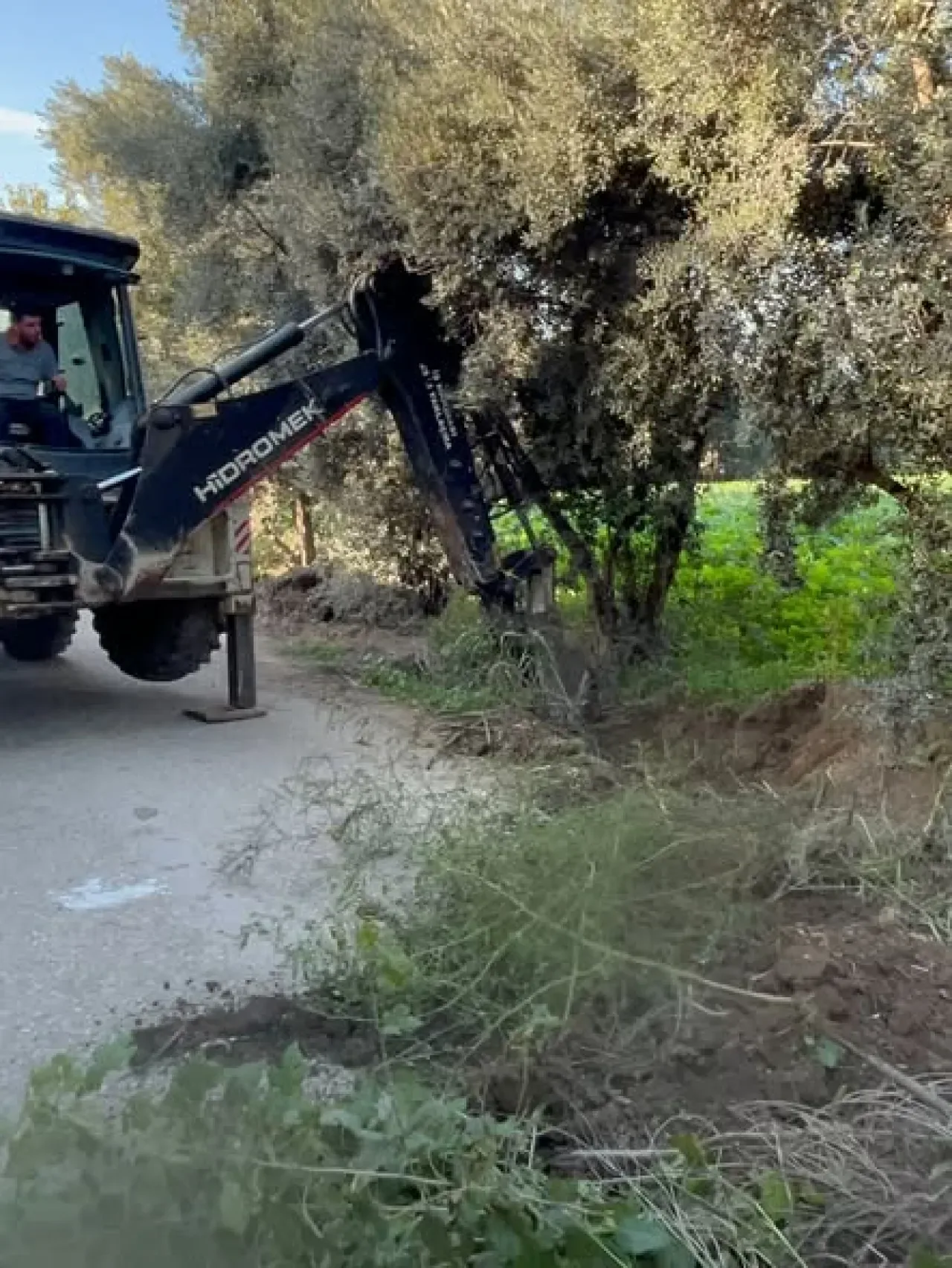 Kiraz'da Şarampol Temizleme Çalışması Yapılıyor Kiraz'da Şarampol Temizleme Çalışması Yapılıyor