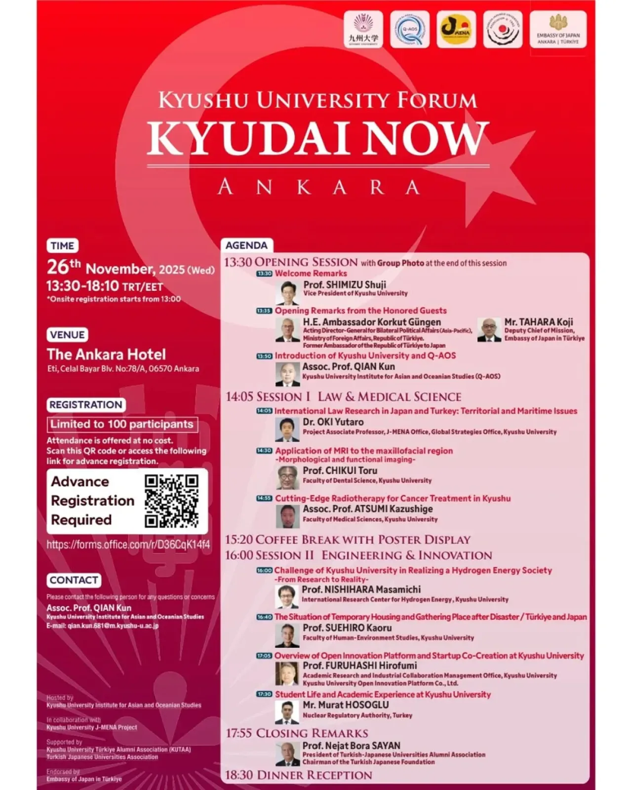 Kyushu Üniversitesi, Ankara'da Akademik Forum Düzenliyor Kyushu Üniversitesi, Ankara'da Akademik Forum Düzenliyor