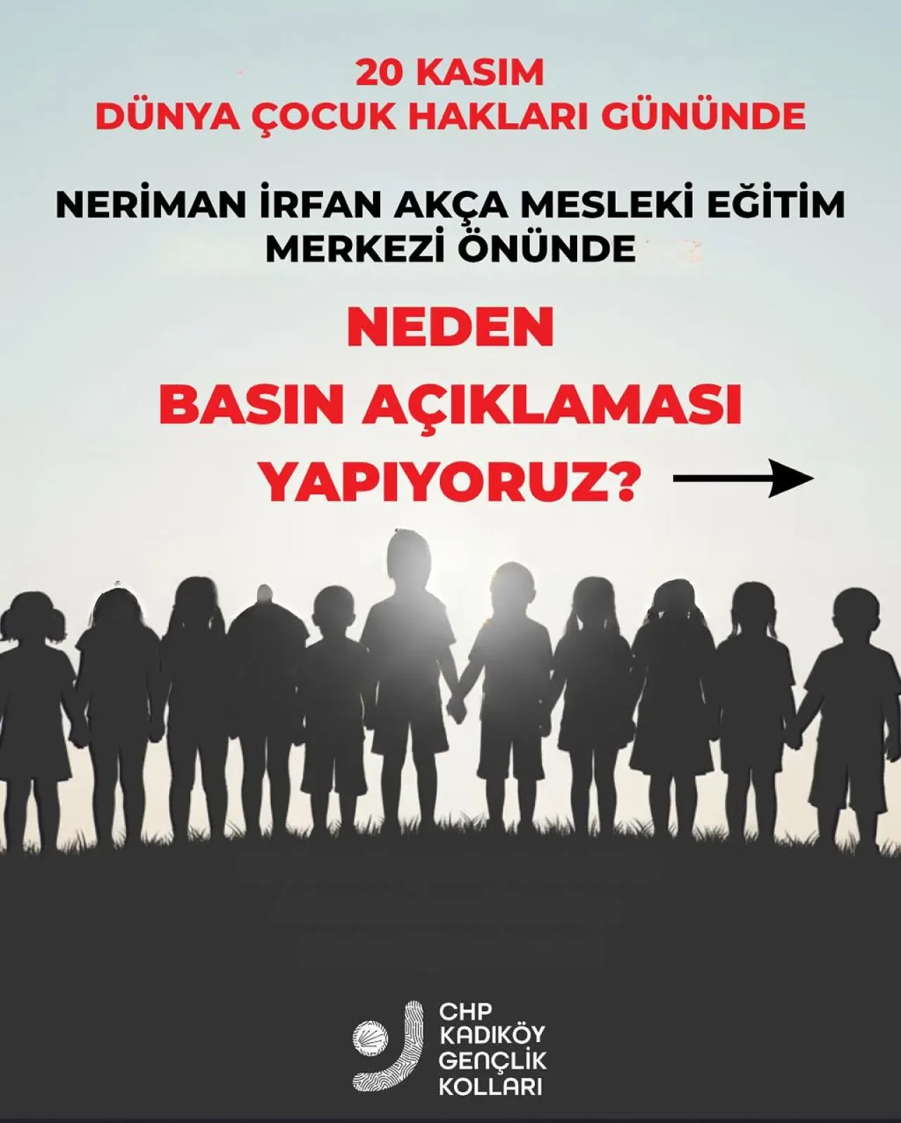 İstanbul CHP Kadıköy Gençlik Kolları'ndan 20 Kasım Dünya Çocuk Hakları Günü'nde Basın Açıklaması İstanbul CHP Kadıköy Gençlik Kolları'ndan 20 Kasım Dünya Çocuk Hakları Günü'nde Basın Açıklaması
