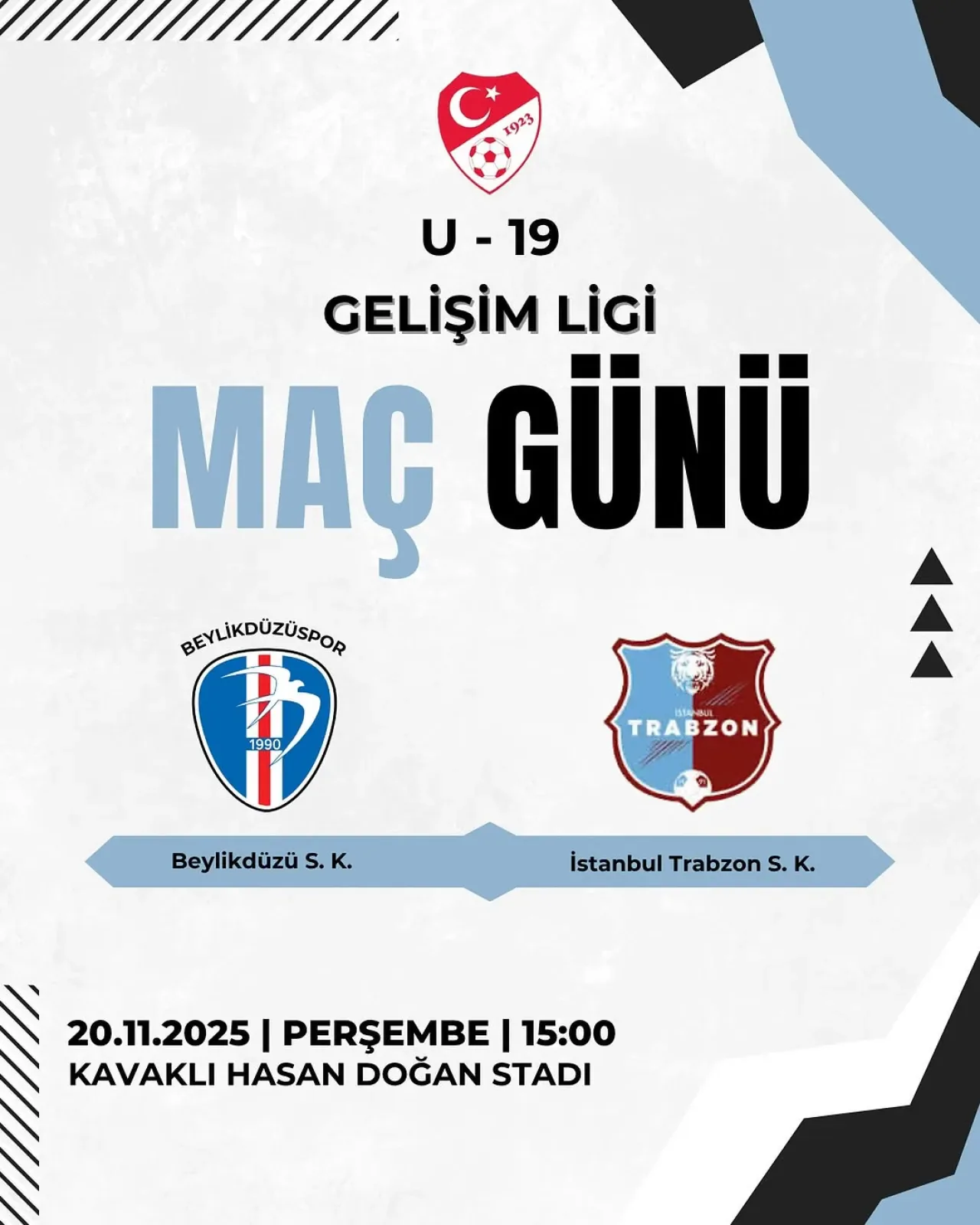 Beylı̇kdüzü Spor Kulübü Gelişim Ligi'nde Trabzon'u Ağırlayacak Beylı̇kdüzü Spor Kulübü Gelişim Ligi'nde Trabzon'u Ağırlayacak