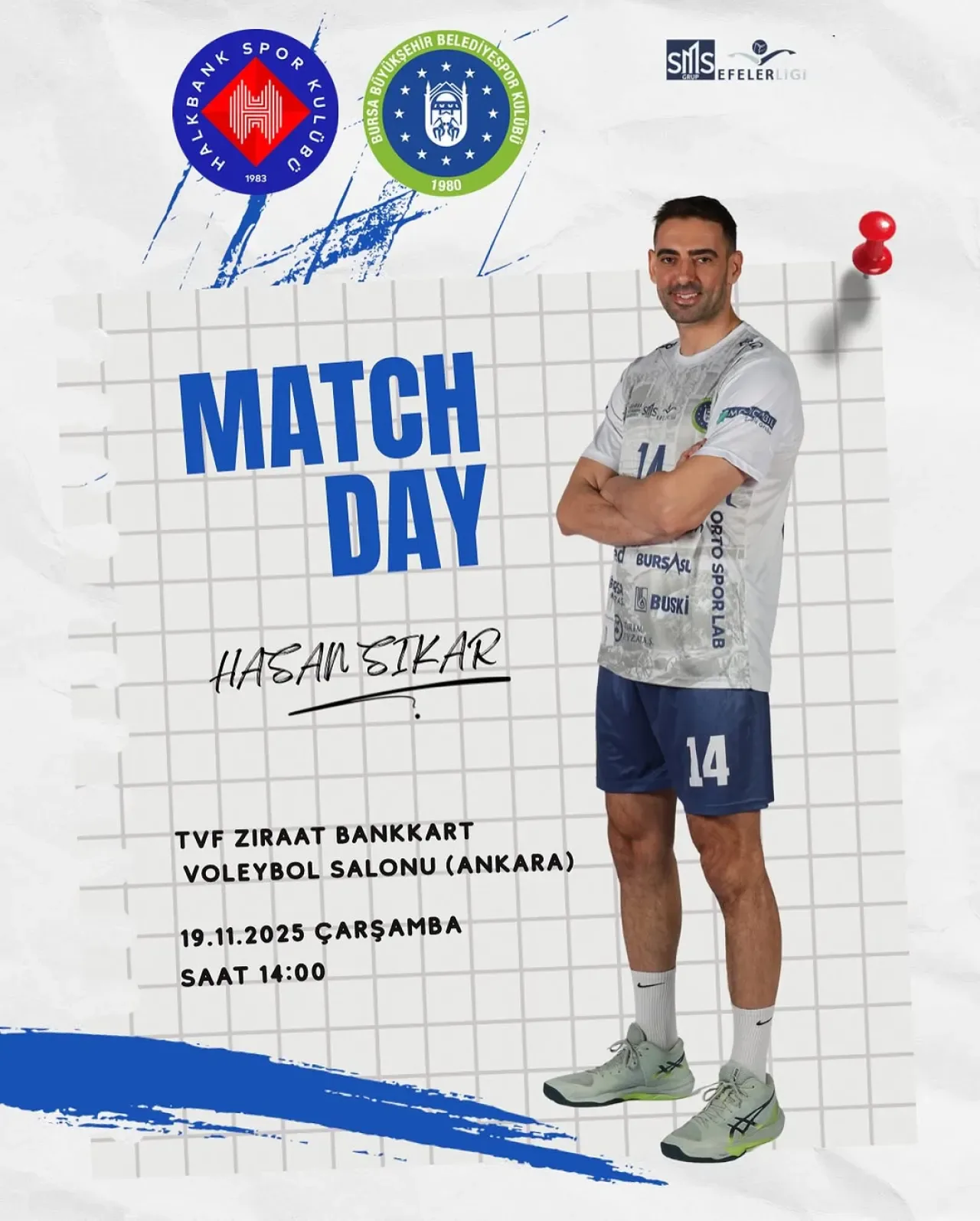 Halkbank, Voleybol Ligi'nde Bursa Büyükşehir Belediyespor'u Mağlup Etti Halkbank, Voleybol Ligi'nde Bursa Büyükşehir Belediyespor'u Mağlup Etti