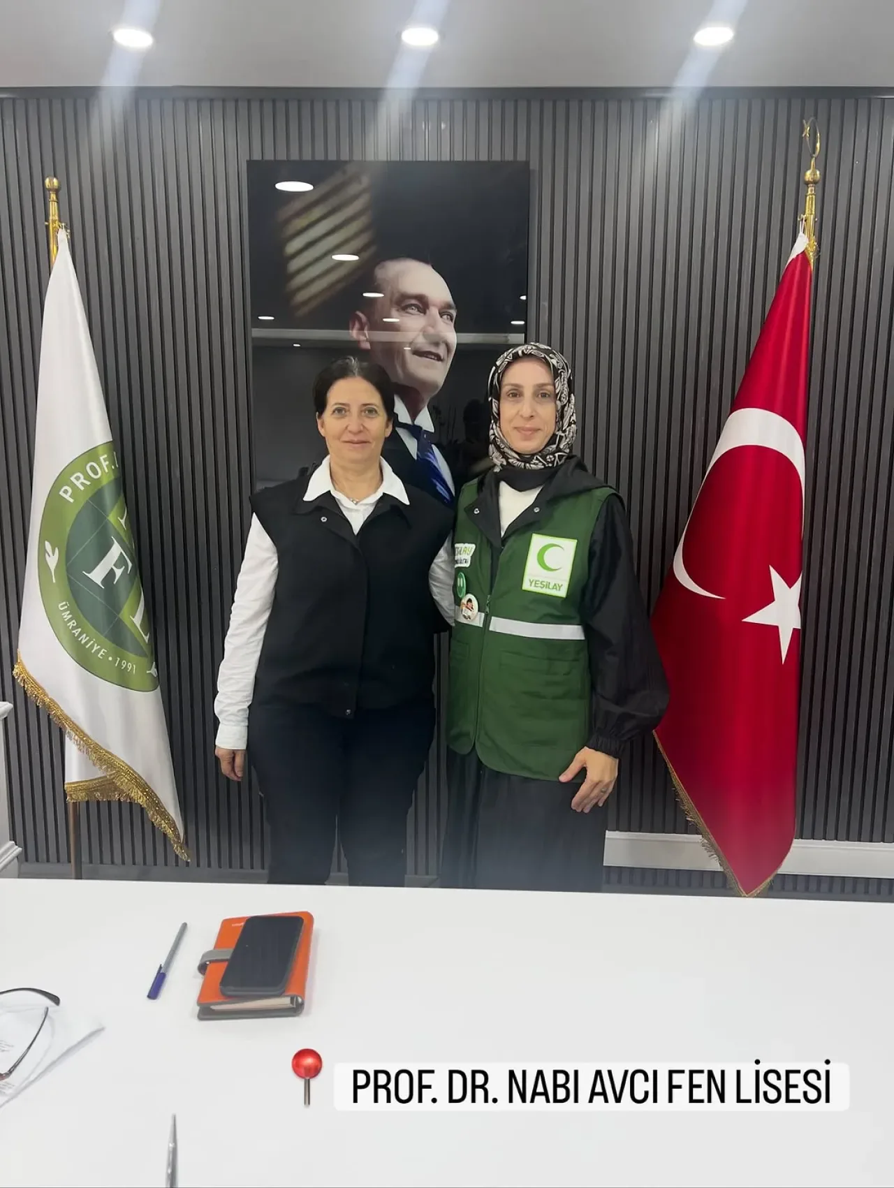 Yeşilay Ümraniye Şubesi, Nabi Avcı Fen Lisesi'nde İş Birliği Görüşmeleri Yaptı Yeşilay Ümraniye Şubesi, Nabi Avcı Fen Lisesi'nde İş Birliği Görüşmeleri Yaptı