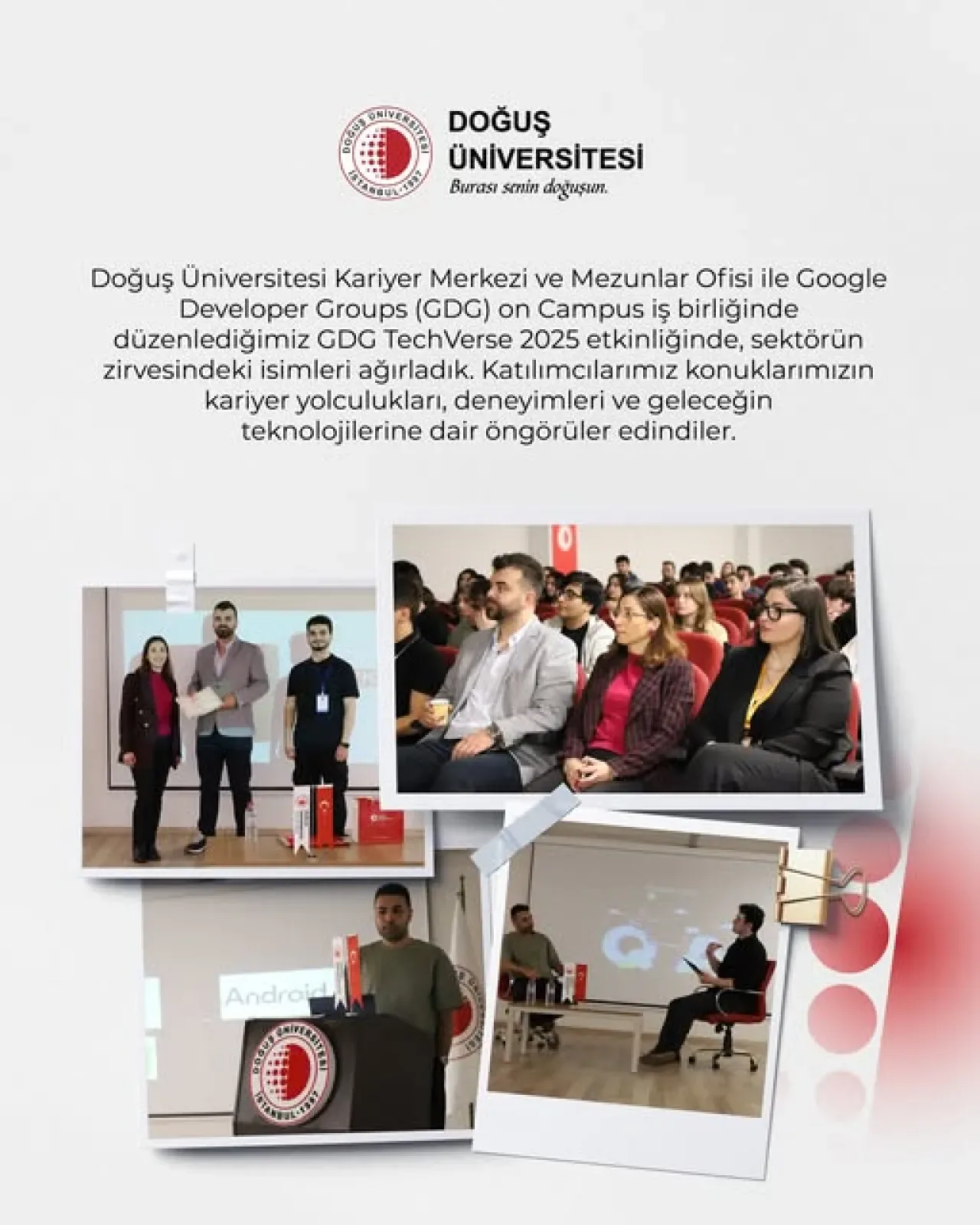 Doğuş Üniversitesi'nde Geleceğin Teknolojileri Konuşuldu Doğuş Üniversitesi'nde Geleceğin Teknolojileri Konuşuldu