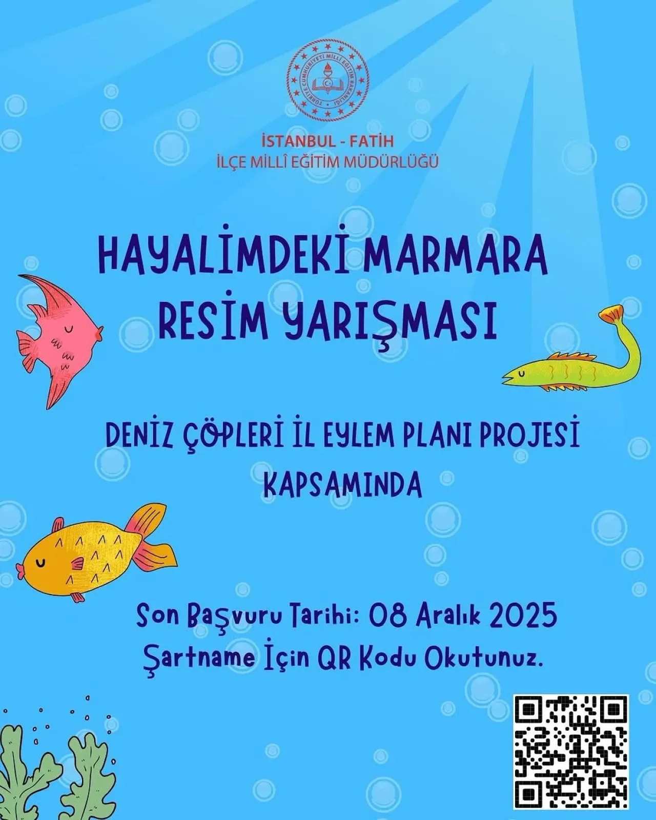 Fatih'te Öğrenciler "Hayalimdeki Marmara" Resim Yarışması'na Davet Ediliyor Fatih'te Öğrenciler "Hayalimdeki Marmara" Resim Yarışması'na Davet Ediliyor