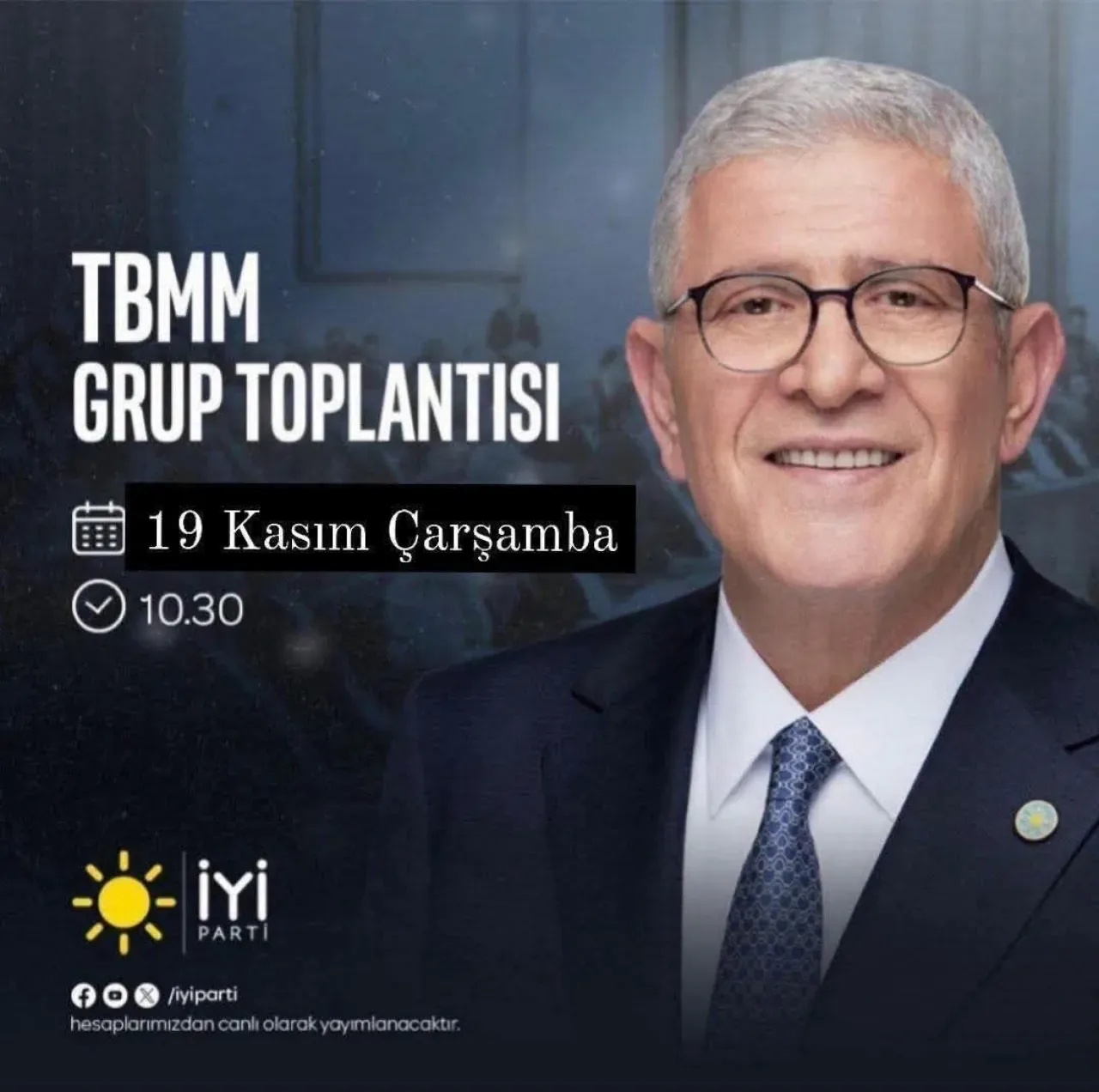 İYİ Parti'nin TBMM'deki Grup Toplantısı Yarın Gerçekleşecek İYİ Parti'nin TBMM'deki Grup Toplantısı Yarın Gerçekleşecek