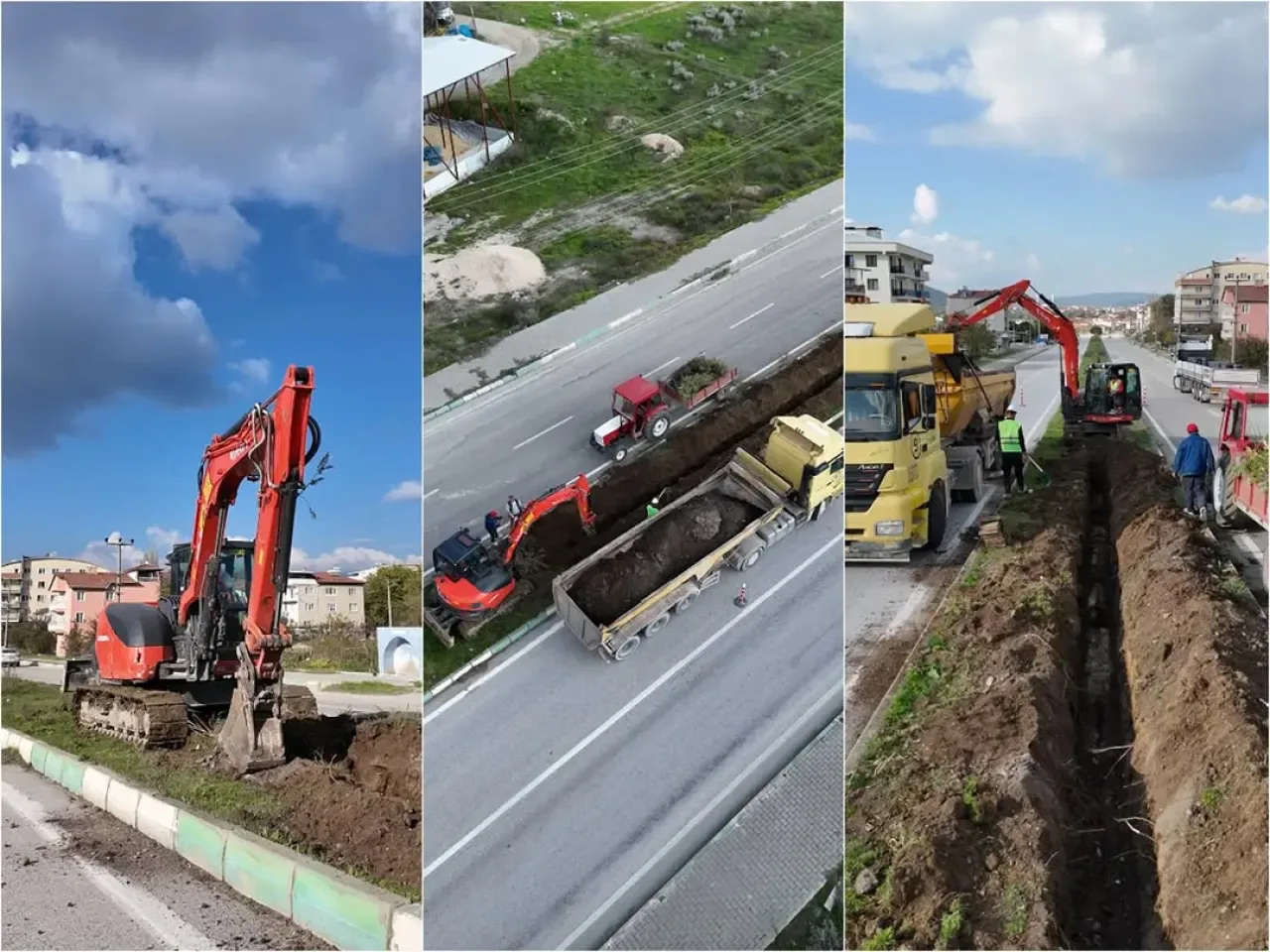 Bursa Orhaneli'nde Çevre Yolu Aydınlatma Çalışmaları Başladı Bursa Orhaneli'nde Çevre Yolu Aydınlatma Çalışmaları Başladı