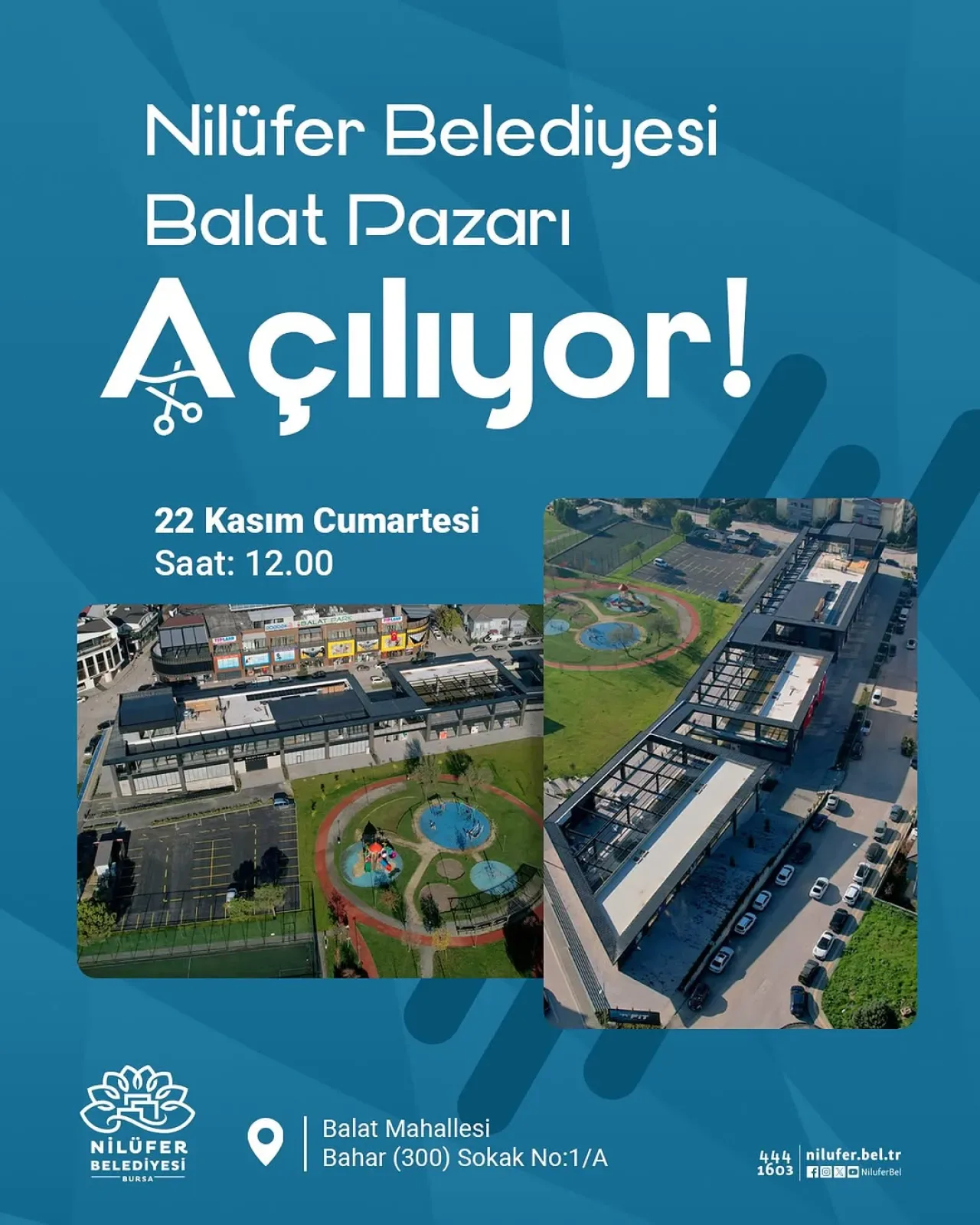 Nilüfer Belediyesi Balat'ta Yeni Pazar Alanını Açıyor Nilüfer Belediyesi Balat'ta Yeni Pazar Alanını Açıyor