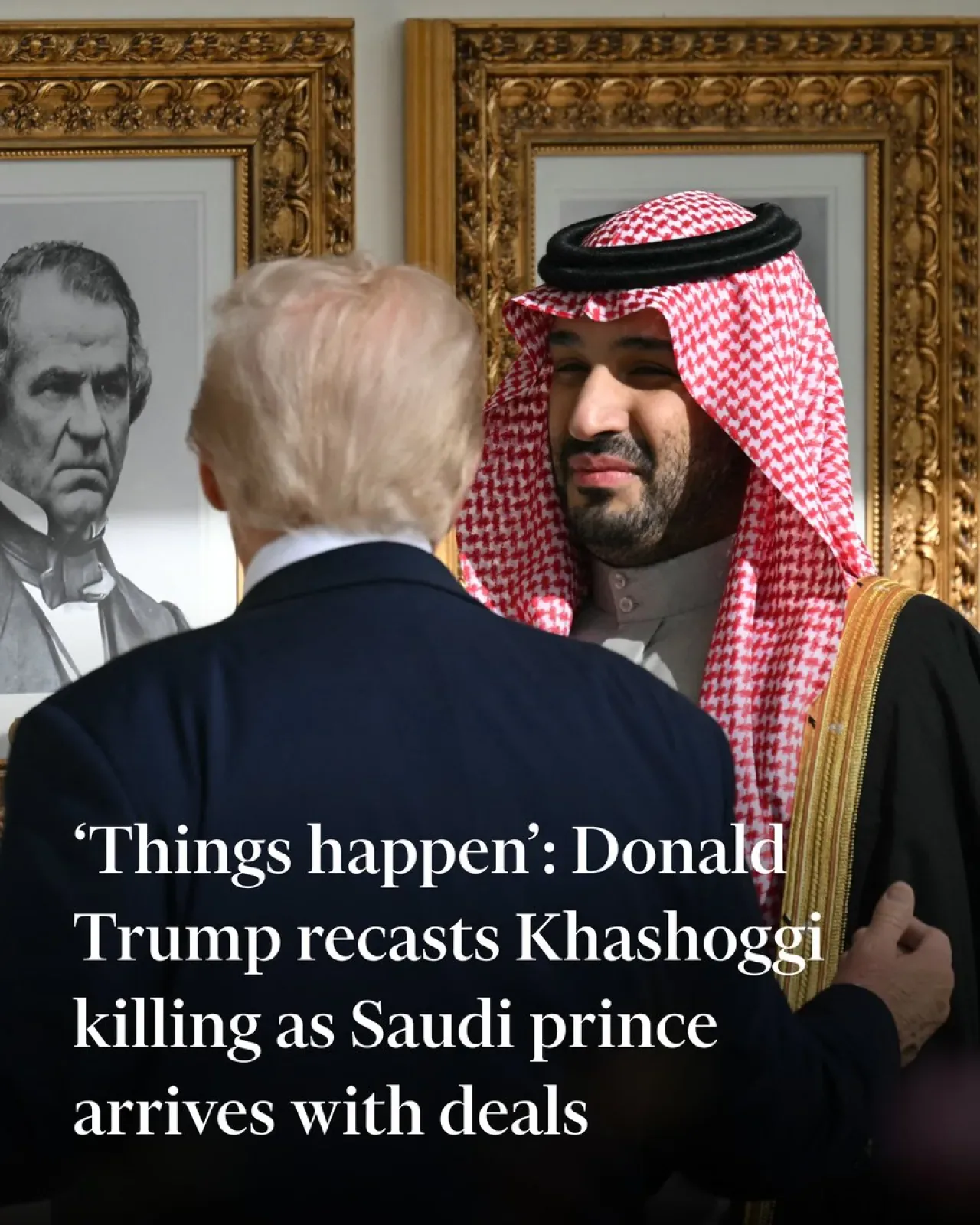 Trump, Suudi Arabistan Veliaht Prensi'ne Görkemli Karşılama Töreni Düzenledi Trump, Suudi Arabistan Veliaht Prensi'ne Görkemli Karşılama Töreni Düzenledi