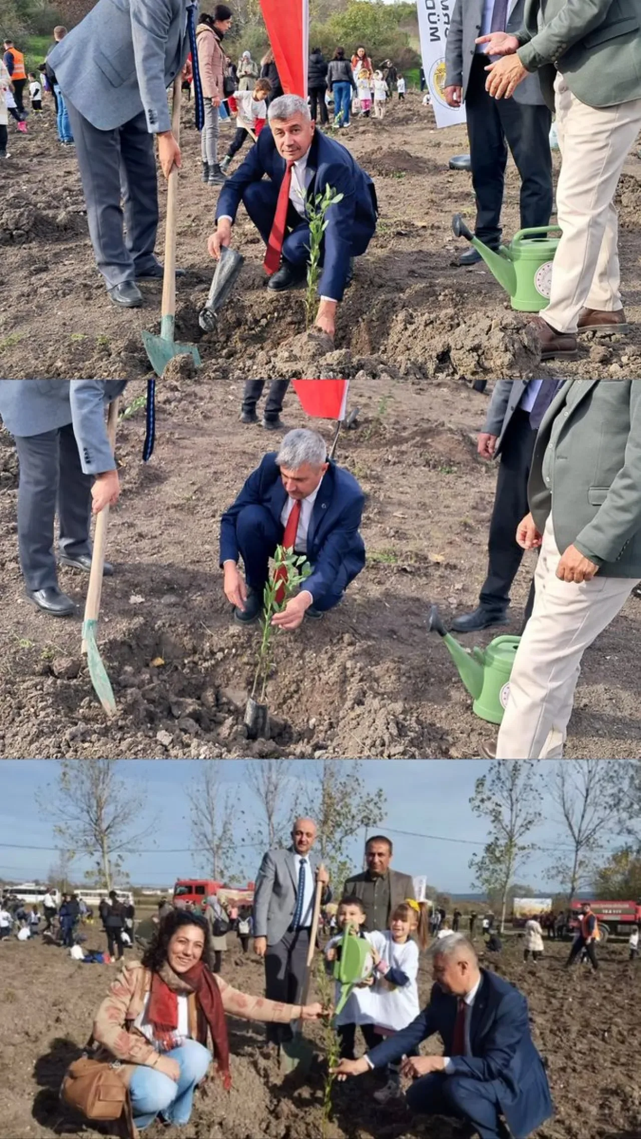 Mustafakemalpaşa'da 11 Kasım'da Fidanlar Toprakla Buluştu Mustafakemalpaşa'da 11 Kasım'da Fidanlar Toprakla Buluştu