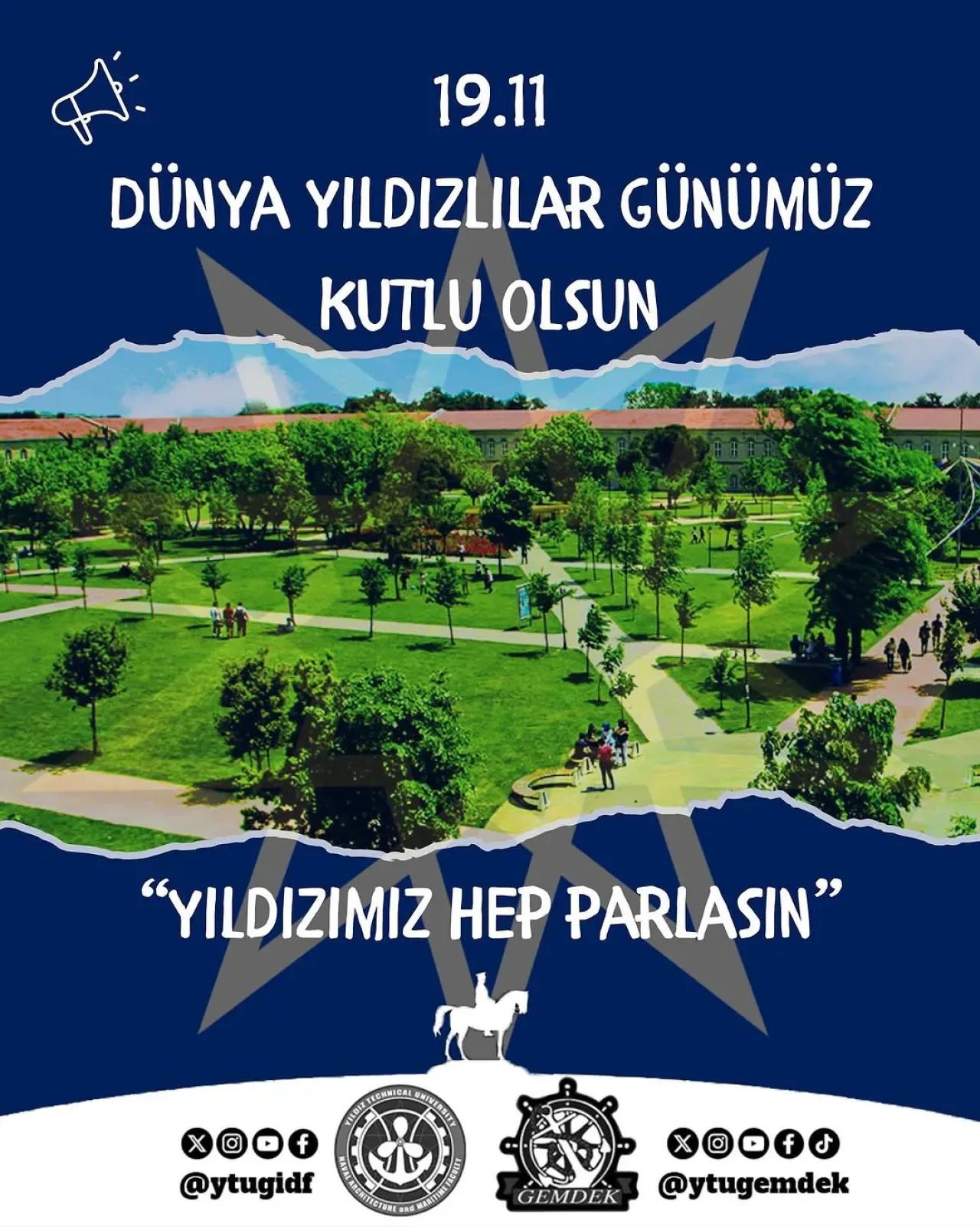 Yıldız Teknik Üniversitesi Gemi ve Denizcilik Kulübü'nden Dünya Yıldızlılar Günü Mesajı Yıldız Teknik Üniversitesi Gemi ve Denizcilik Kulübü'nden Dünya Yıldızlılar Günü Mesajı