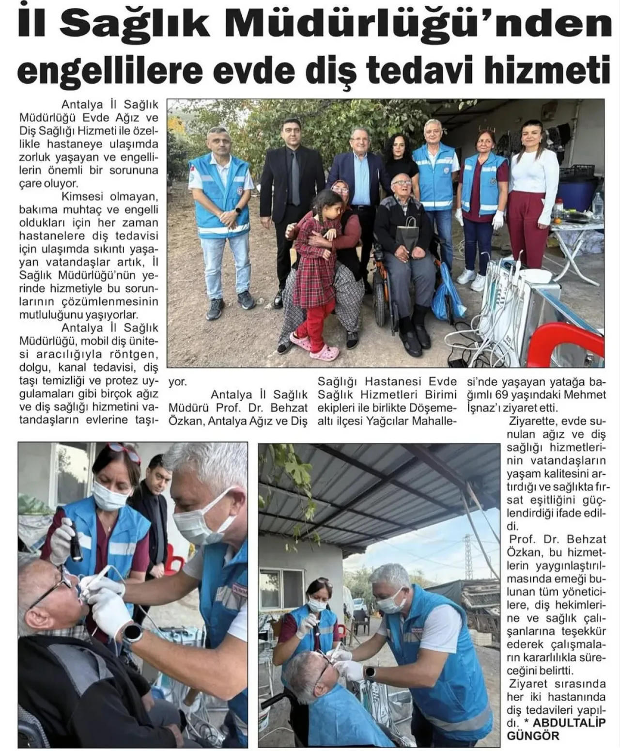 Antalya İl Sağlık Müdürlüğü, Toplum Ağız ve Diş Sağlığı Haftası'nı Kutluyor Antalya İl Sağlık Müdürlüğü, Toplum Ağız ve Diş Sağlığı Haftası'nı Kutluyor