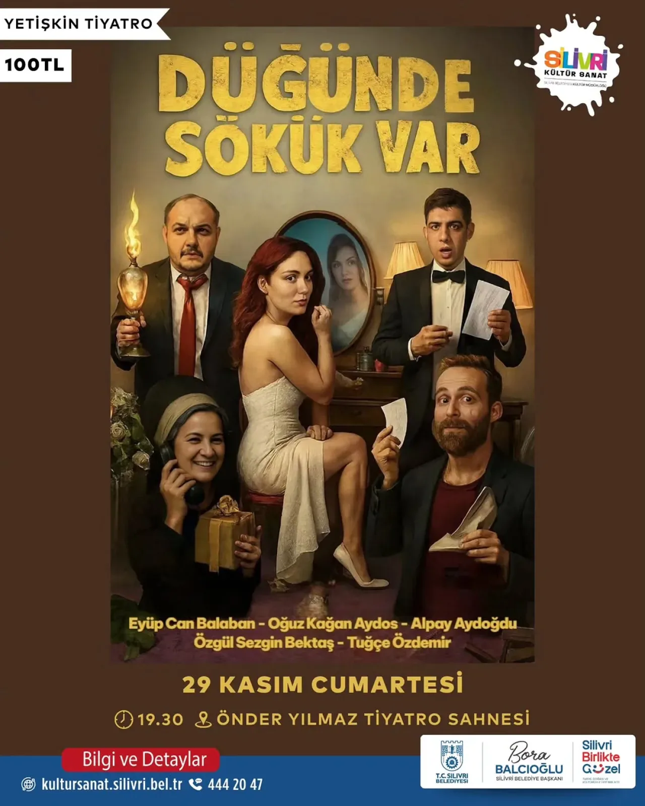 Silivri'de Komedi Tiyatrosu: "Düğünde Sökük Var" İzleyiciyle Buluşuyor Silivri'de Komedi Tiyatrosu: "Düğünde Sökük Var" İzleyiciyle Buluşuyor