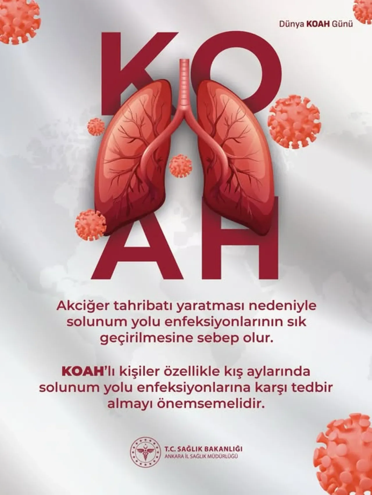 KOAH Hastaları Kış Aylarında Solunum Yolu Enfeksiyonlarına Karşı Dikkatli Olmalı KOAH Hastaları Kış Aylarında Solunum Yolu Enfeksiyonlarına Karşı Dikkatli Olmalı
