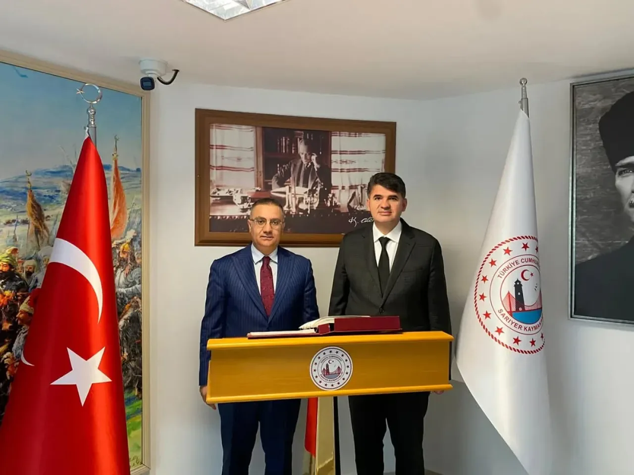 Sancaktepe Kaymakamı Naif Yavuz, Sarıyer'de Meslektaşı Ömer Kalaylı'yı Ziyaret Etti Sancaktepe Kaymakamı Naif Yavuz, Sarıyer'de Meslektaşı Ömer Kalaylı'yı Ziyaret Etti