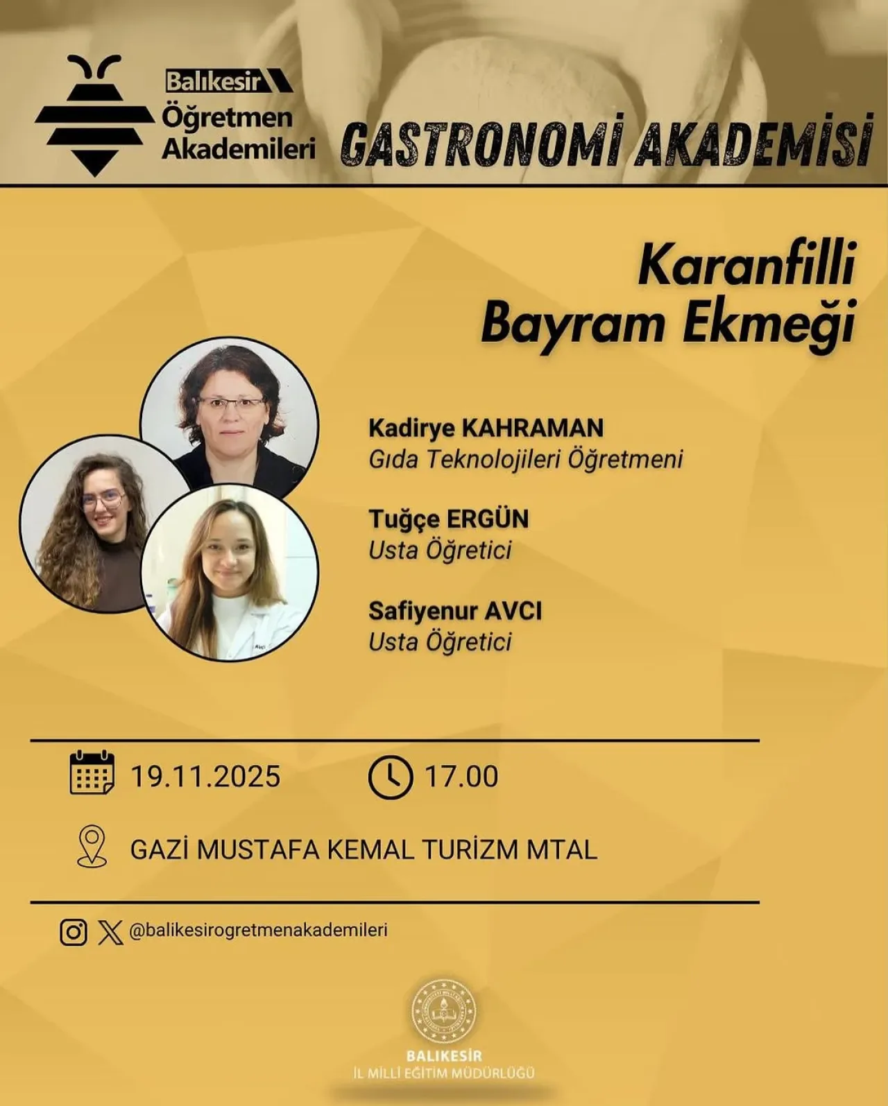 Balıkesir'de Öğretmenlere Yönelik Gastronomi Akademisi Düzenleniyor Balıkesir'de Öğretmenlere Yönelik Gastronomi Akademisi Düzenleniyor