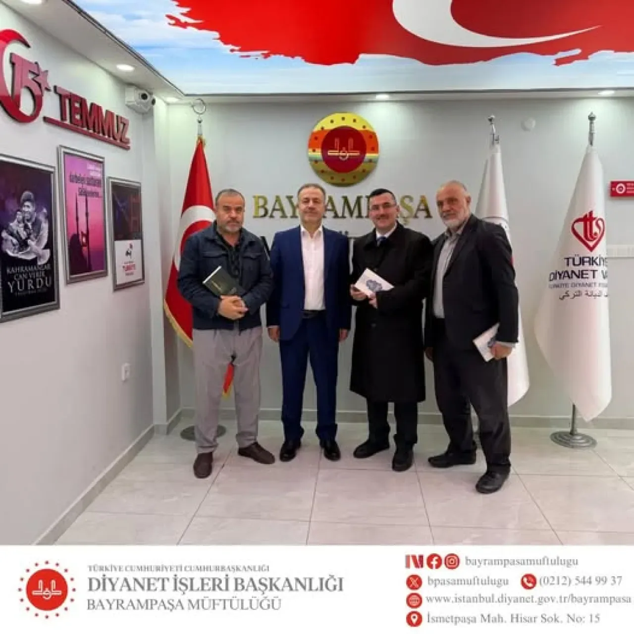 Bayrampaşa'da Cami ve Dernek Temsilcilerinden Müftüye Ziyaret Bayrampaşa'da Cami ve Dernek Temsilcilerinden Müftüye Ziyaret