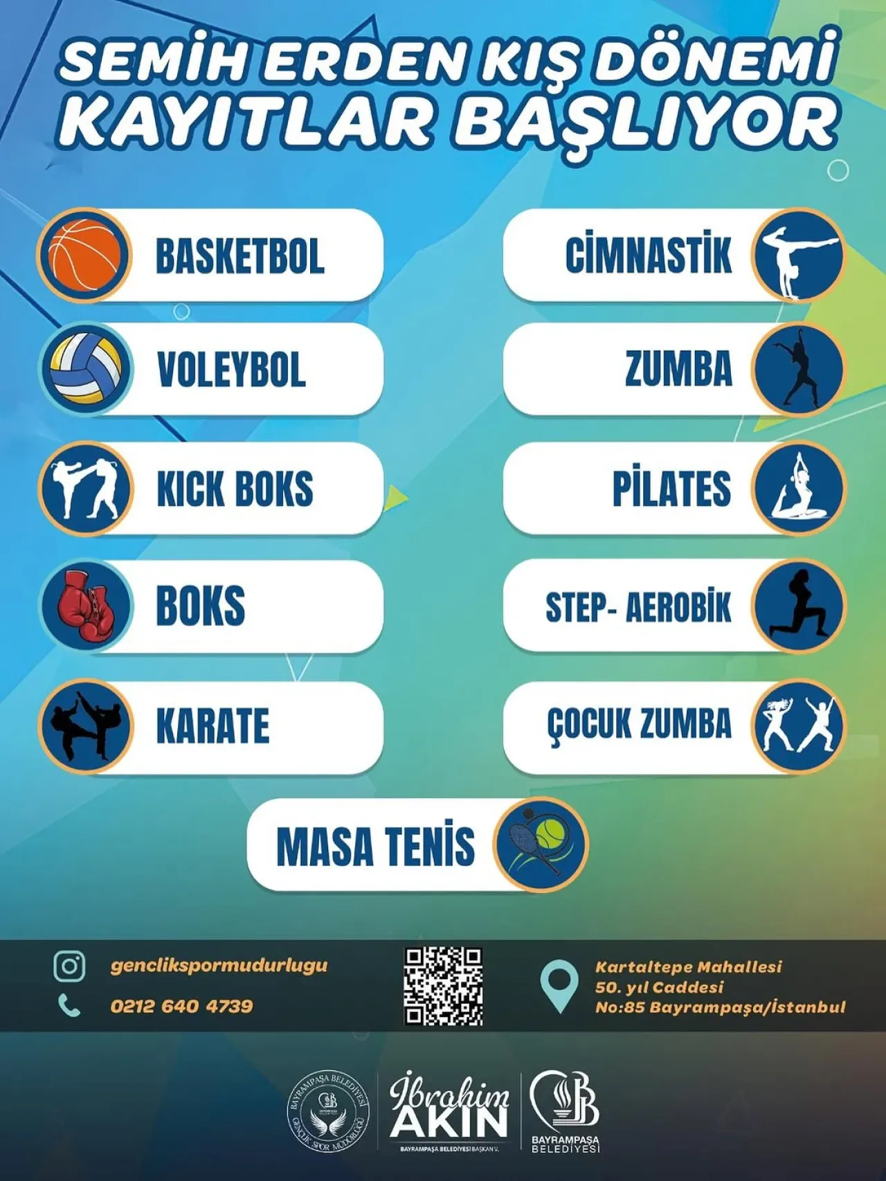 Bayrampaşa'da Kış Spor Kursları Kayıtları Başladı Bayrampaşa'da Kış Spor Kursları Kayıtları Başladı