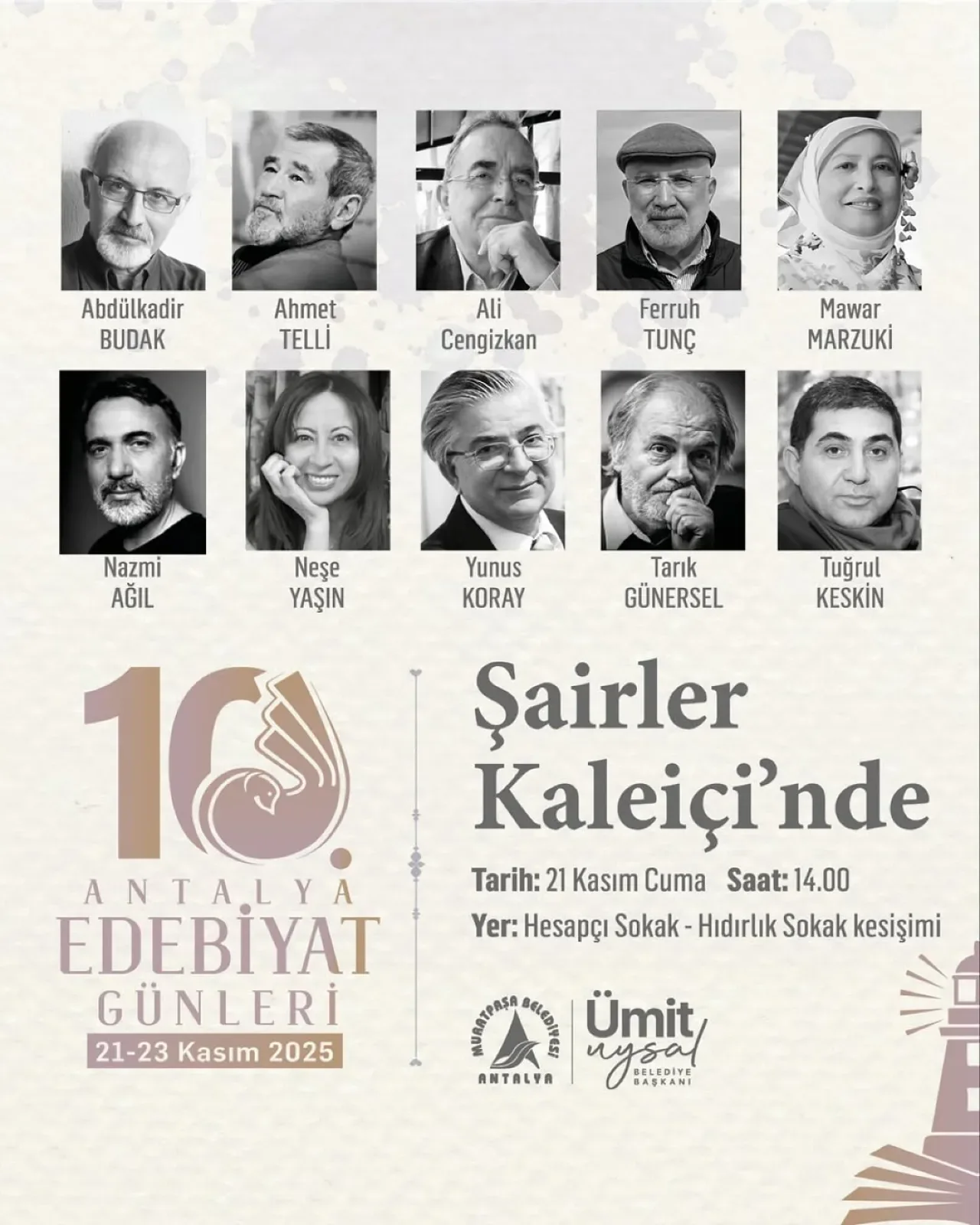 Antalya'da 10. Edebiyat Günleri Şairleri Buluşturuyor Antalya'da 10. Edebiyat Günleri Şairleri Buluşturuyor