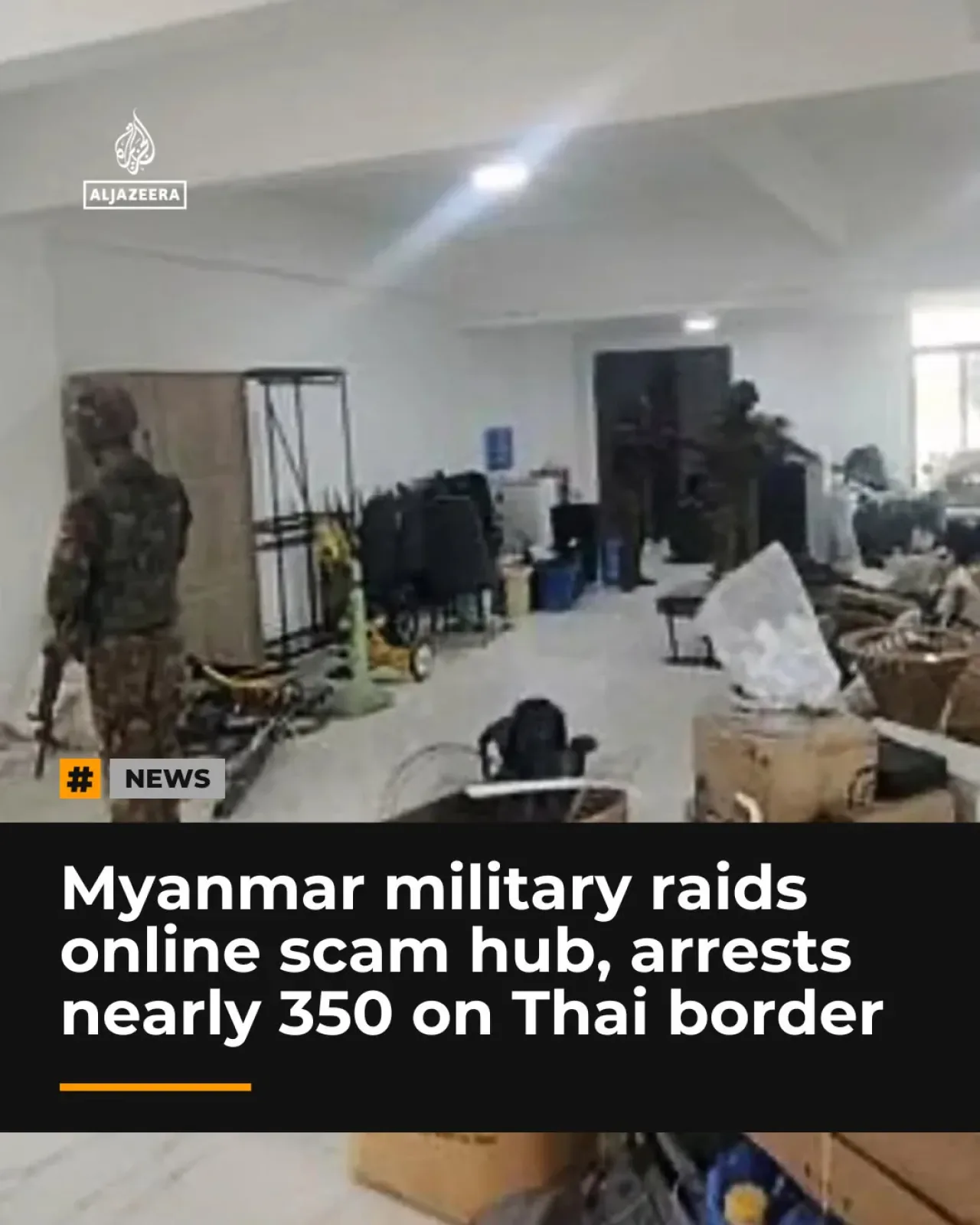 Myanmar Askeri Tay Sınırında İnternet Dolandırıcılığı Odağına Baskın Düzenledi Myanmar Askeri Tay Sınırında İnternet Dolandırıcılığı Odağına Baskın Düzenledi