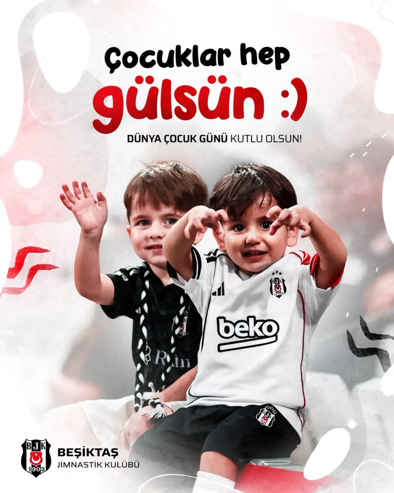 Beşiktaş Spor Kulübü'nden 20 Kasım Dünya Çocuk Günü Mesajı: "Çocuklar Hep Gülsün" Beşiktaş Spor Kulübü'nden 20 Kasım Dünya Çocuk Günü Mesajı: "Çocuklar Hep Gülsün"