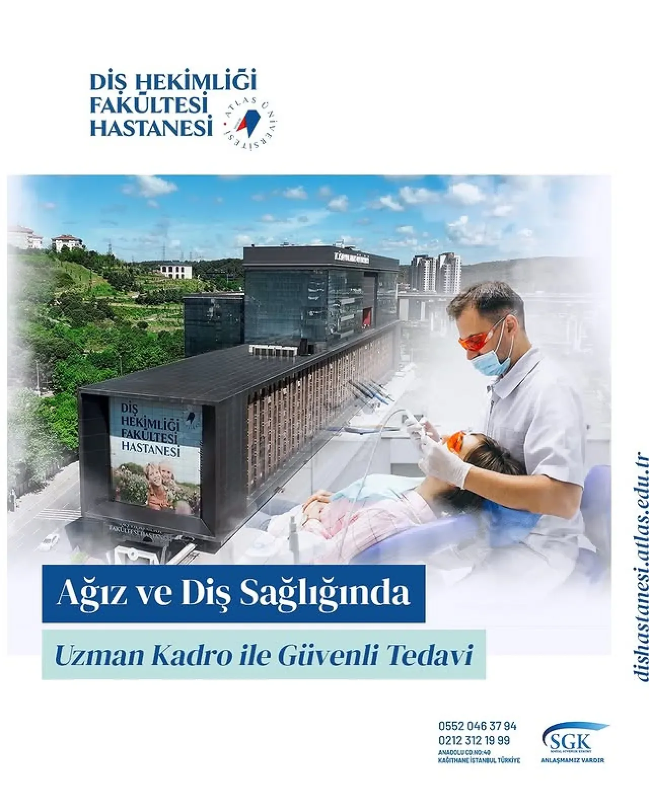 Atlas Üniversitesi Diş Hekimliği Fakültesi Hastanesi'nde Kapsamlı Ağız ve Diş Sağlığı Hizmeti Atlas Üniversitesi Diş Hekimliği Fakültesi Hastanesi'nde Kapsamlı Ağız ve Diş Sağlığı Hizmeti
