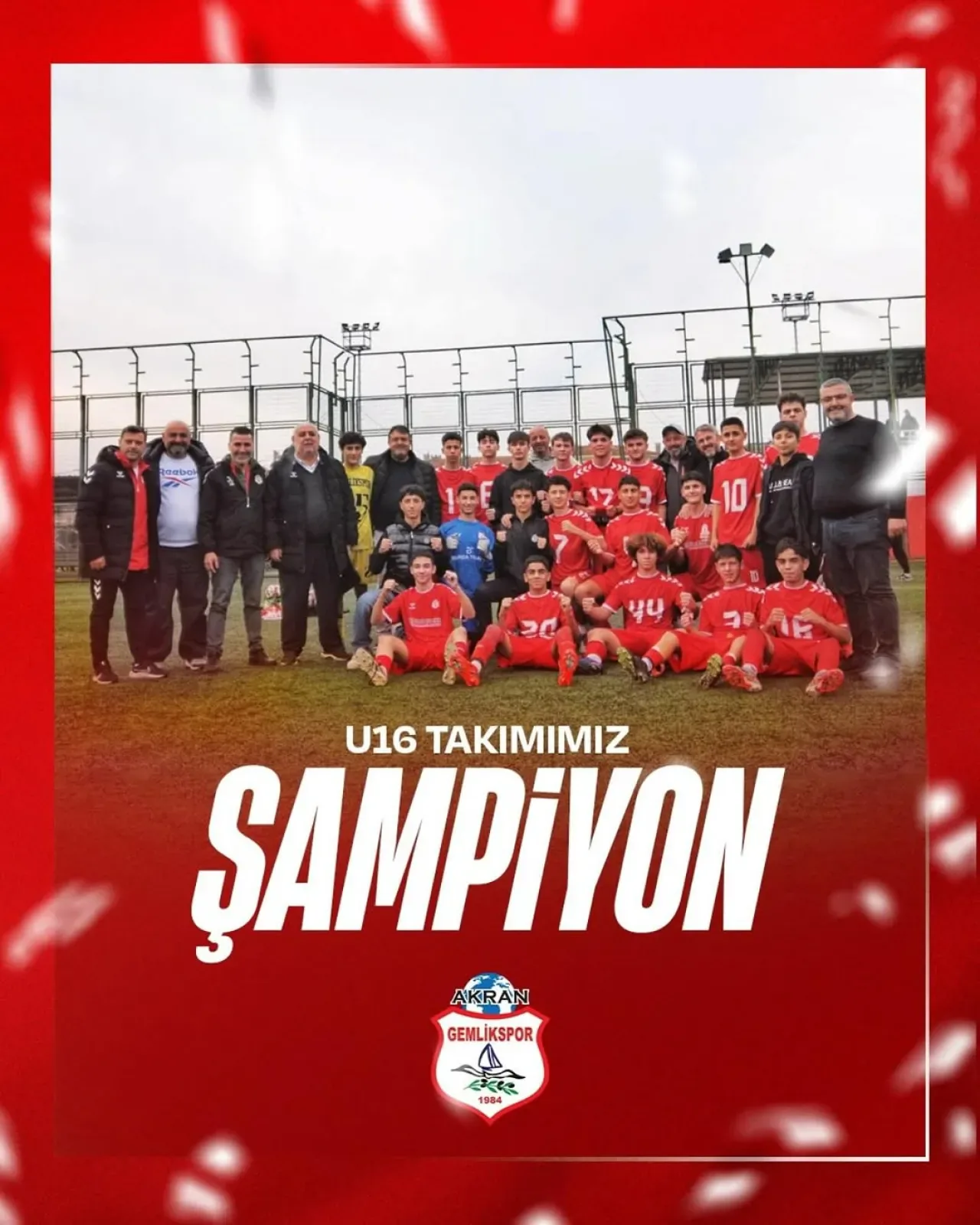 Gemlikspor U16 Takımı Şampiyonluğunu İlan Etti Gemlikspor U16 Takımı Şampiyonluğunu İlan Etti