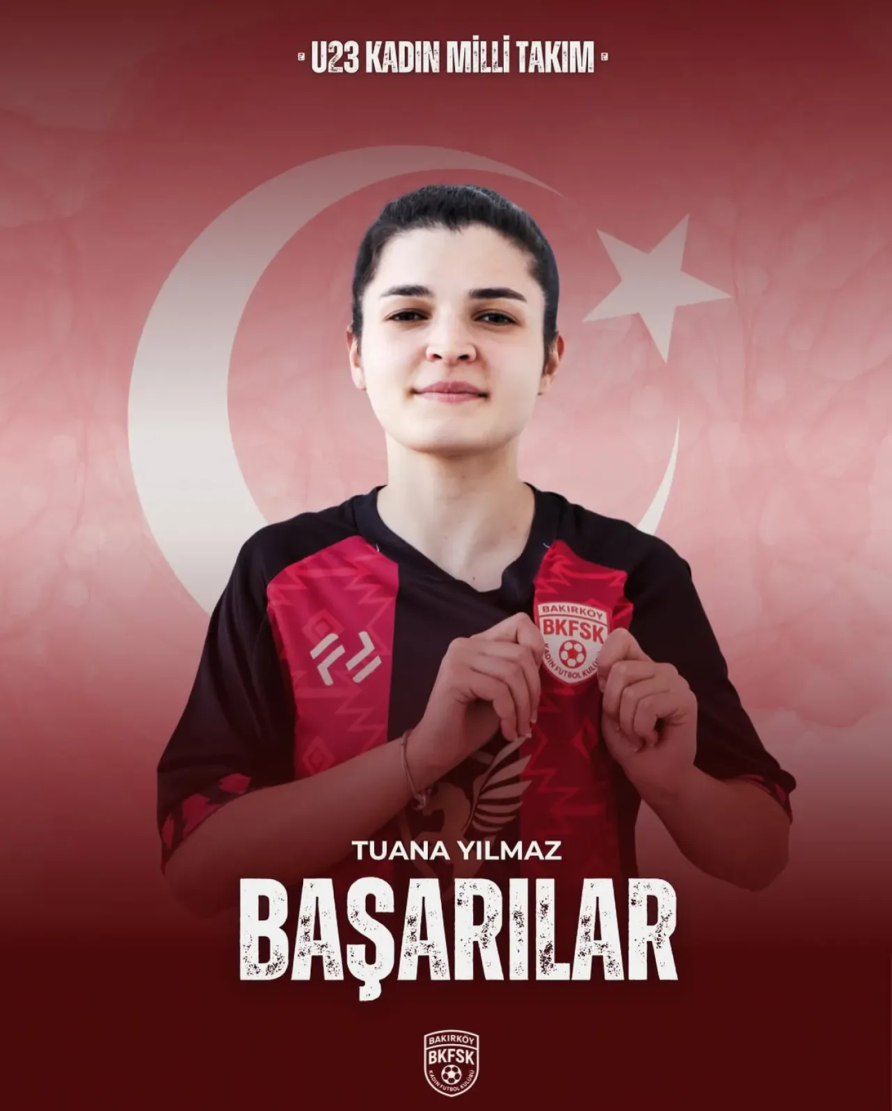 Bakırköy Kadın Futbol Kulübü'nden Milli Gurur: Tuana Yılmaz U23 Kadın Milli Takımı'na Davet Edildi Bakırköy Kadın Futbol Kulübü'nden Milli Gurur: Tuana Yılmaz U23 Kadın Milli Takımı'na Davet Edildi