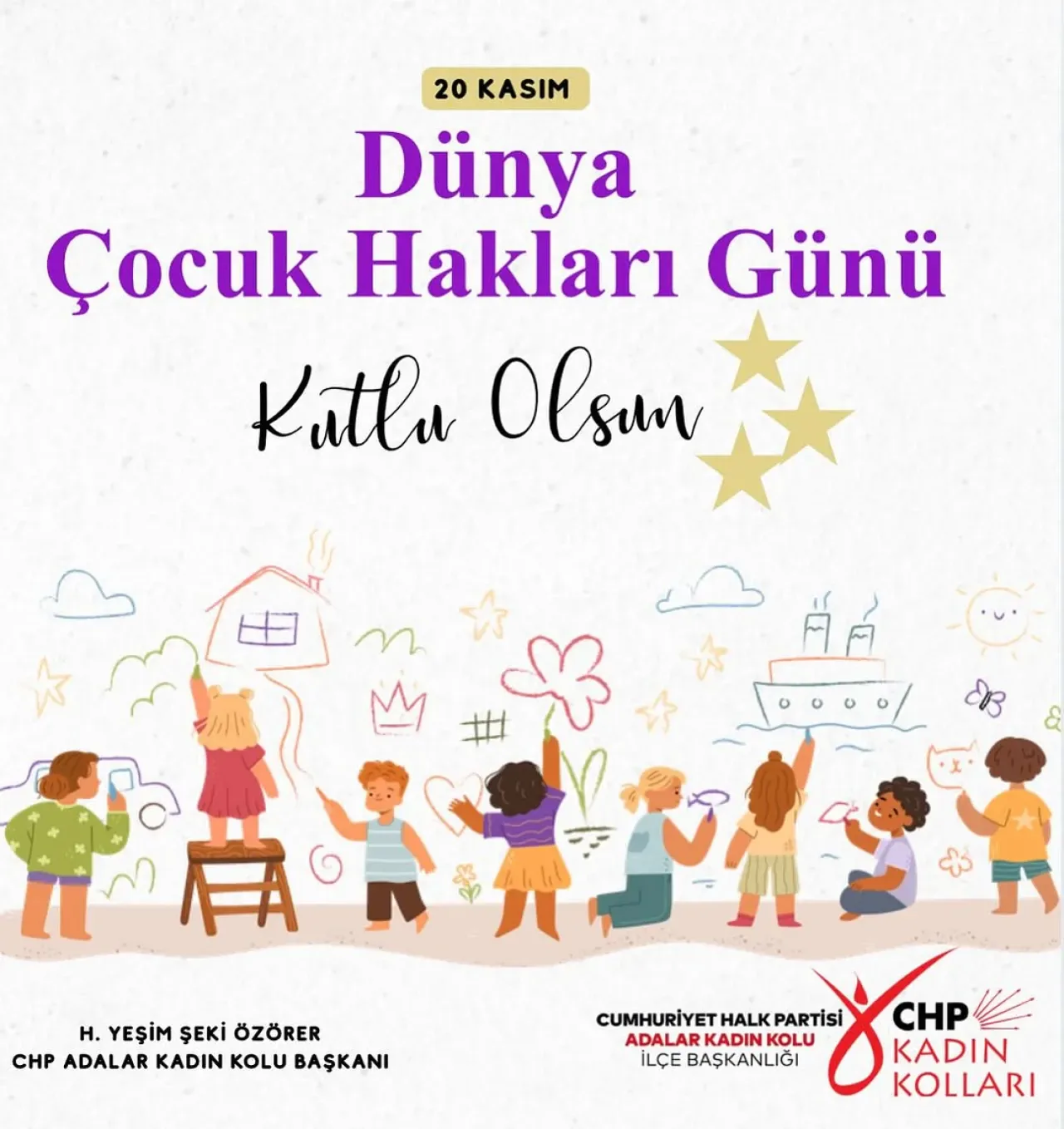 Dünya Çocuk Hakları Günü'nde Eşit ve Güvenli Yaşam Vurgusu Dünya Çocuk Hakları Günü'nde Eşit ve Güvenli Yaşam Vurgusu