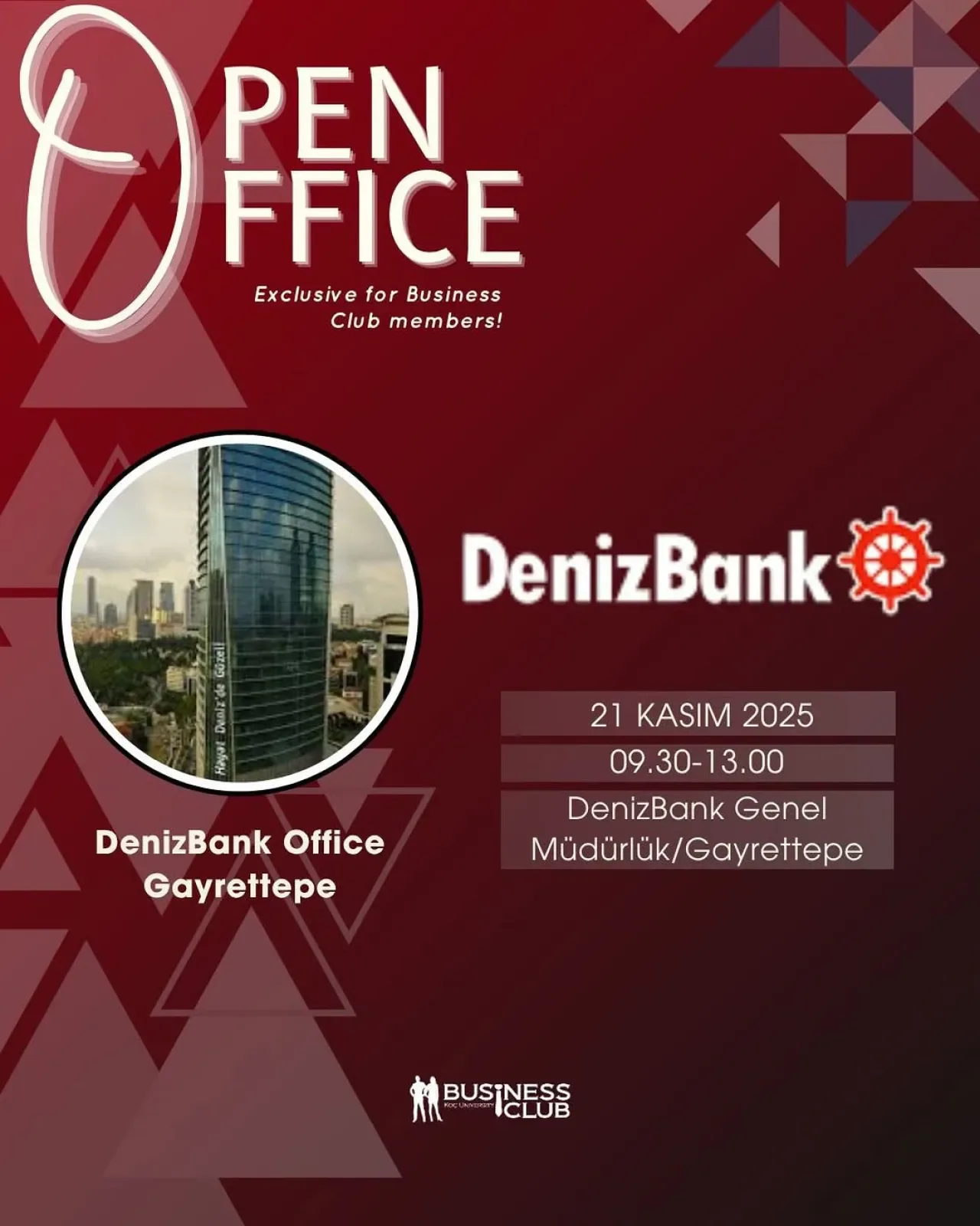 Koç Üniversitesi Öğrencileri İçin DenizBank'ta Kariyer Fırsatı Koç Üniversitesi Öğrencileri İçin DenizBank'ta Kariyer Fırsatı
