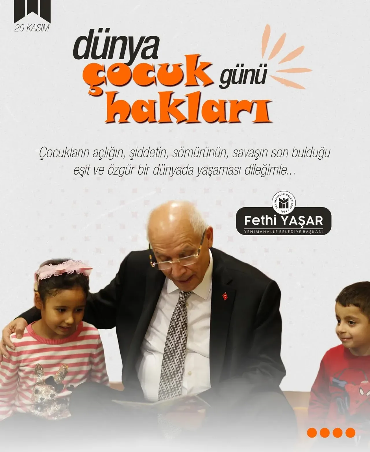 Yenimahalle Belediyesi'nden Çocuk Haklarına Dair Güçlü Mesaj Yenimahalle Belediyesi'nden Çocuk Haklarına Dair Güçlü Mesaj