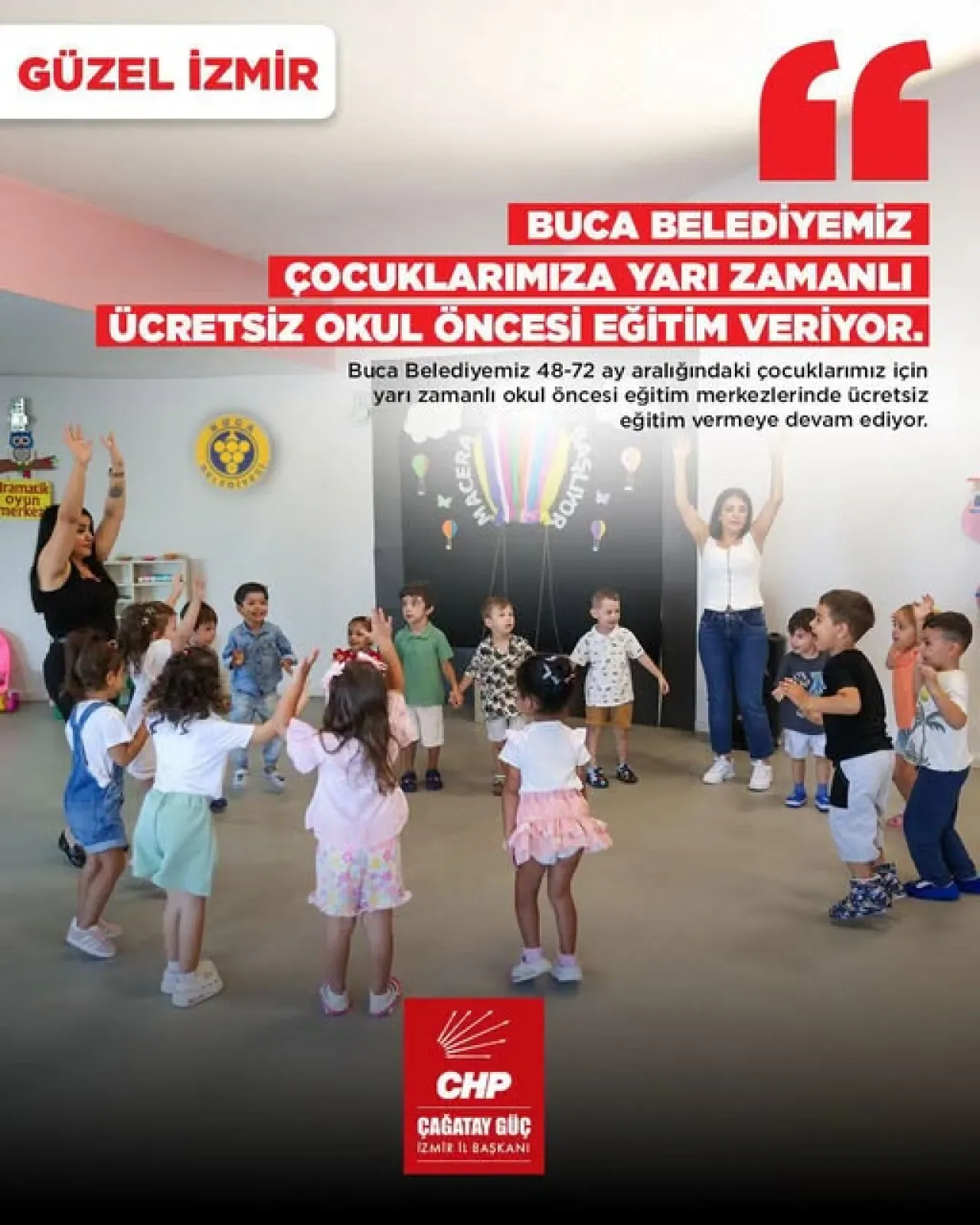 Buca'da Okul Öncesi Eğitim Ücretsiz: 6 Merkezde Binlerce Çocuğa Eğitim Buca'da Okul Öncesi Eğitim Ücretsiz: 6 Merkezde Binlerce Çocuğa Eğitim