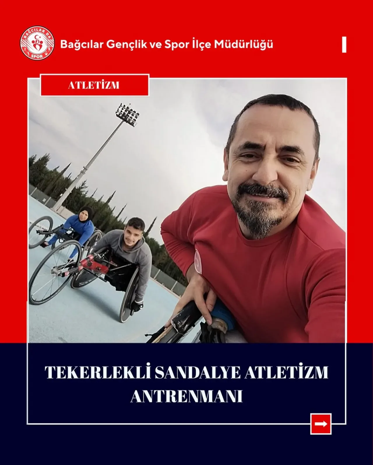 Bağcılar'da Tekerlekli Sandalye Atletizm Antrenmanları Hız Kesmiyor Bağcılar'da Tekerlekli Sandalye Atletizm Antrenmanları Hız Kesmiyor