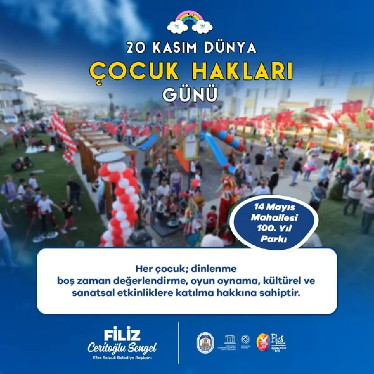 Selçuk Belediyesi'nden Çocuklar İçin Anlamlı Mesaj Selçuk Belediyesi'nden Çocuklar İçin Anlamlı Mesaj