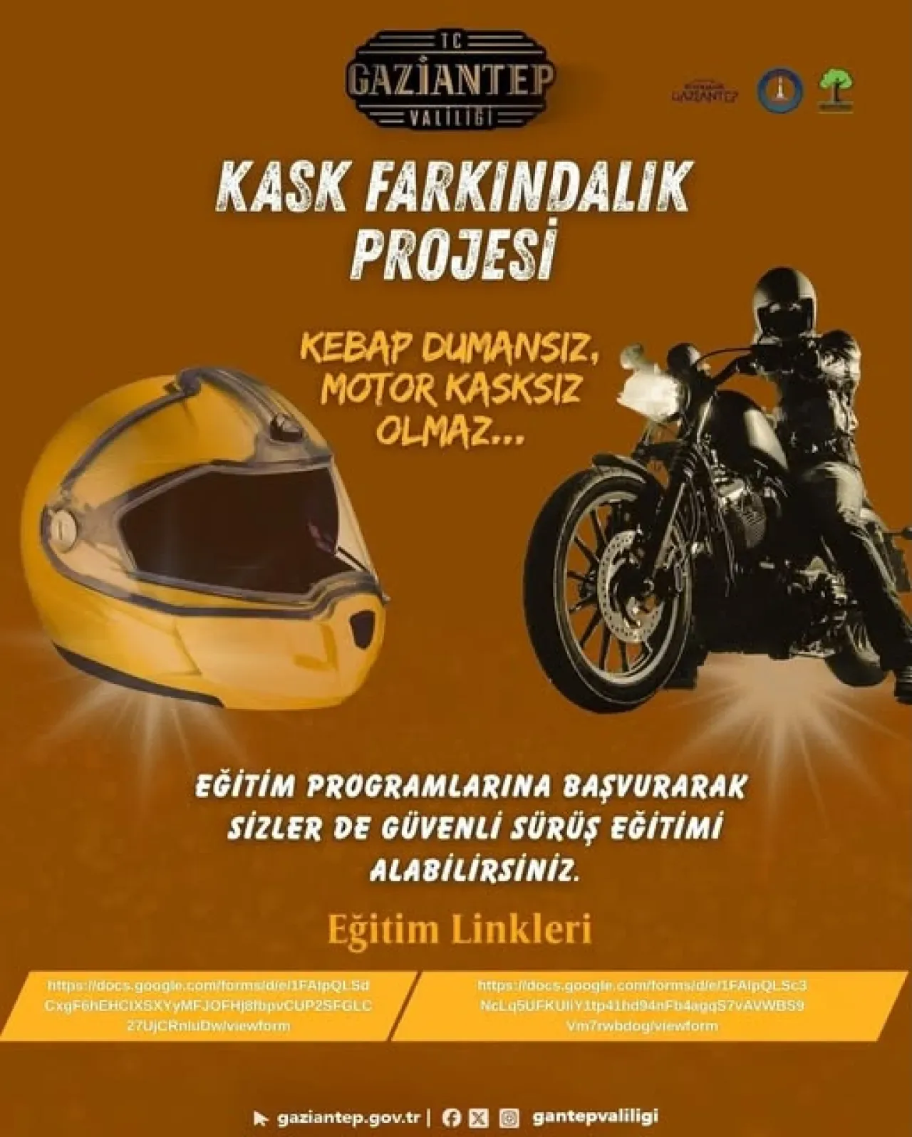 Gaziantep'te Kask Farkındalık Projesi ile Trafik Güvenliği Eğitimi Gaziantep'te Kask Farkındalık Projesi ile Trafik Güvenliği Eğitimi