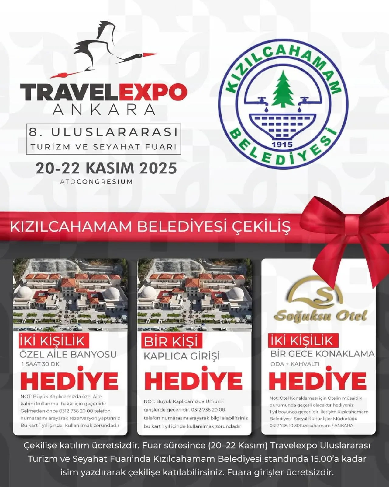 Kızılcahamam, Travel Expo Fuarı'nda Ziyaretçilerini Bekliyor Kızılcahamam, Travel Expo Fuarı'nda Ziyaretçilerini Bekliyor