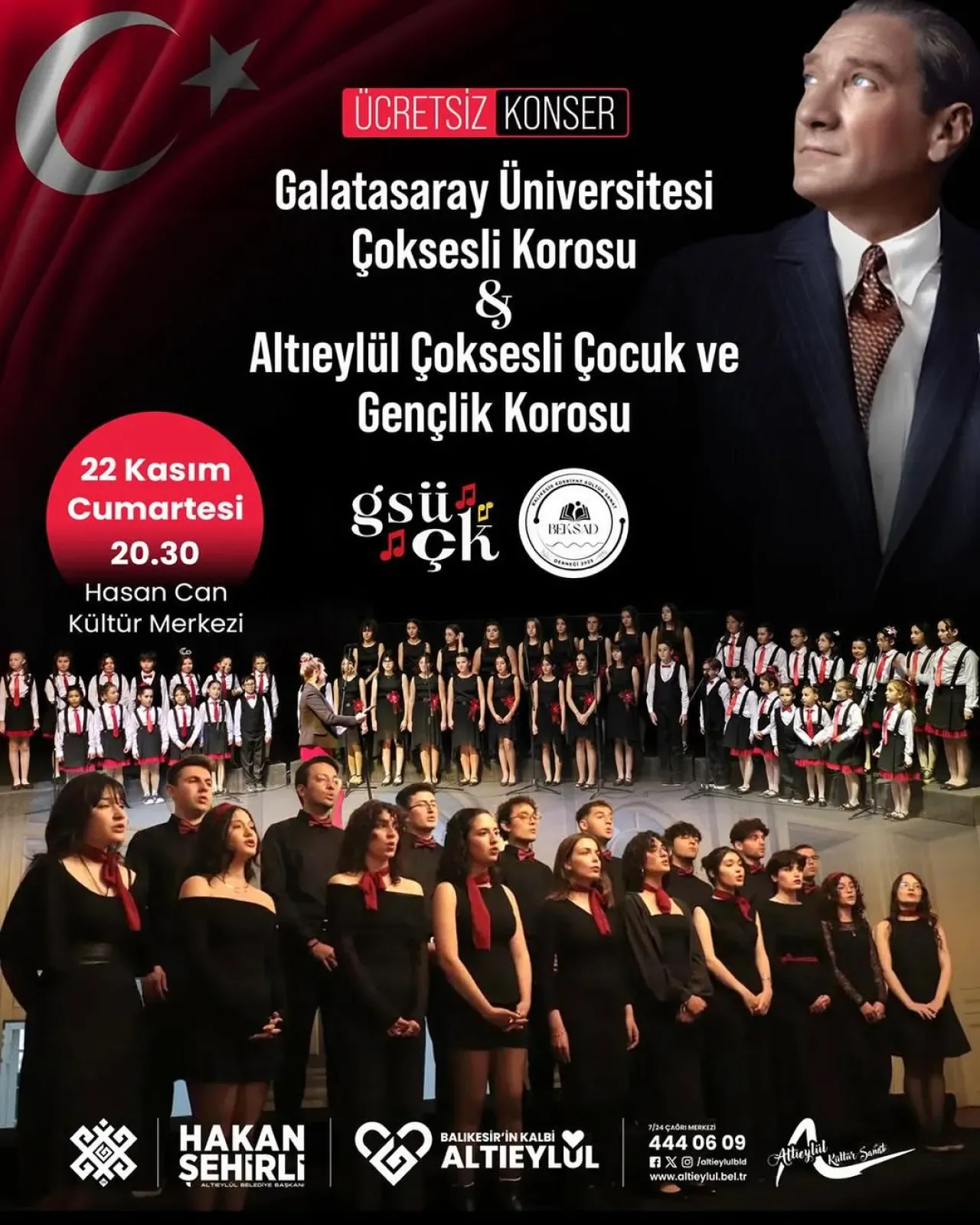 Altıeylül'de Galatasaray Üniversitesi Korosu ile Çocuklar Sahne Alacak Altıeylül'de Galatasaray Üniversitesi Korosu ile Çocuklar Sahne Alacak