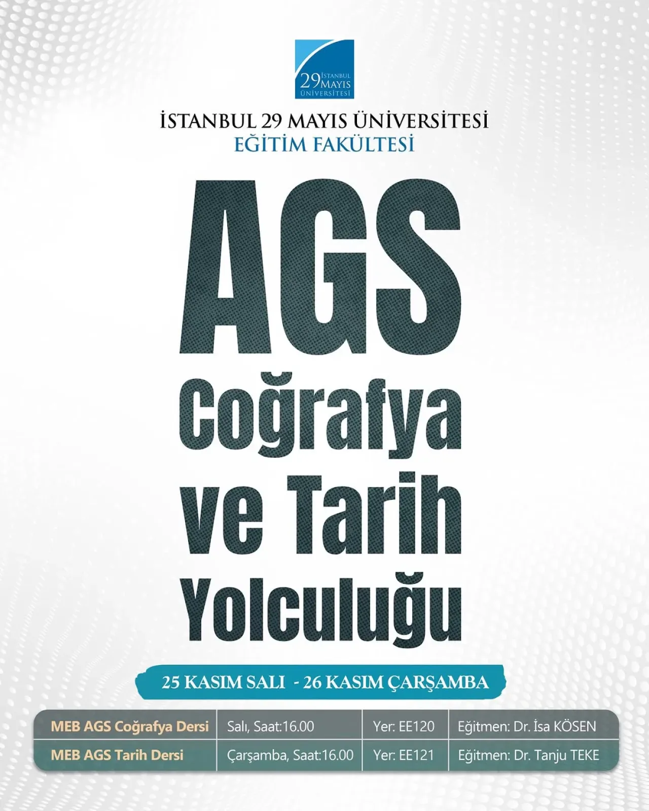 İstanbul 29 Mayıs Üniversitesi'nde Coğrafya ve Tarih Yolculuğu Etkinliği Düzenleniyor İstanbul 29 Mayıs Üniversitesi'nde Coğrafya ve Tarih Yolculuğu Etkinliği Düzenleniyor