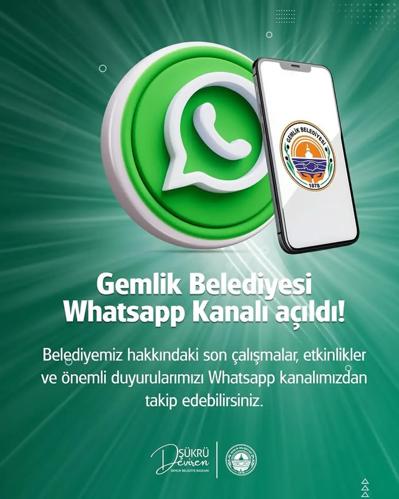 Gemlik Belediyesi WhatsApp Kanalı ile Vatandaşlara Doğrudan Ulaşım Gemlik Belediyesi WhatsApp Kanalı ile Vatandaşlara Doğrudan Ulaşım